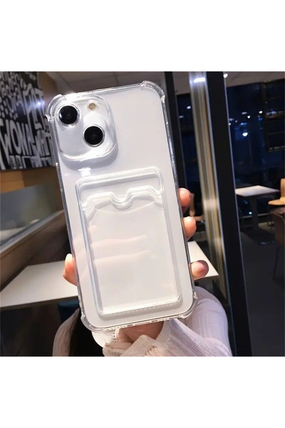 PSGT apple İphone 13 Uyumlu Kılıf Kamera Koruma Ve Kartlıklı Cüzdanlı Darbe Emici Kapak