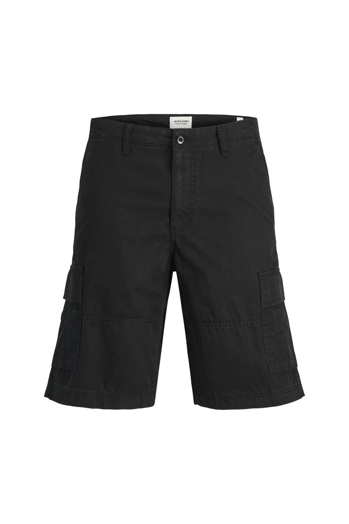Jack & Jones 12274389 Jpstcole Mateo Cargo Short Mid Siyah