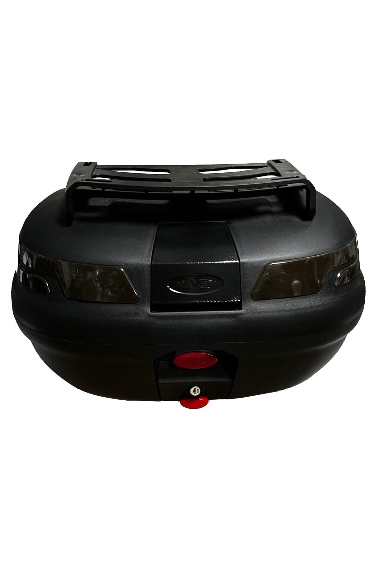 pekars Maxem 45 Litre Black Editon Motosiklet Arka Çanta Sırt Dayamalı Üst Bagajlı Siyah