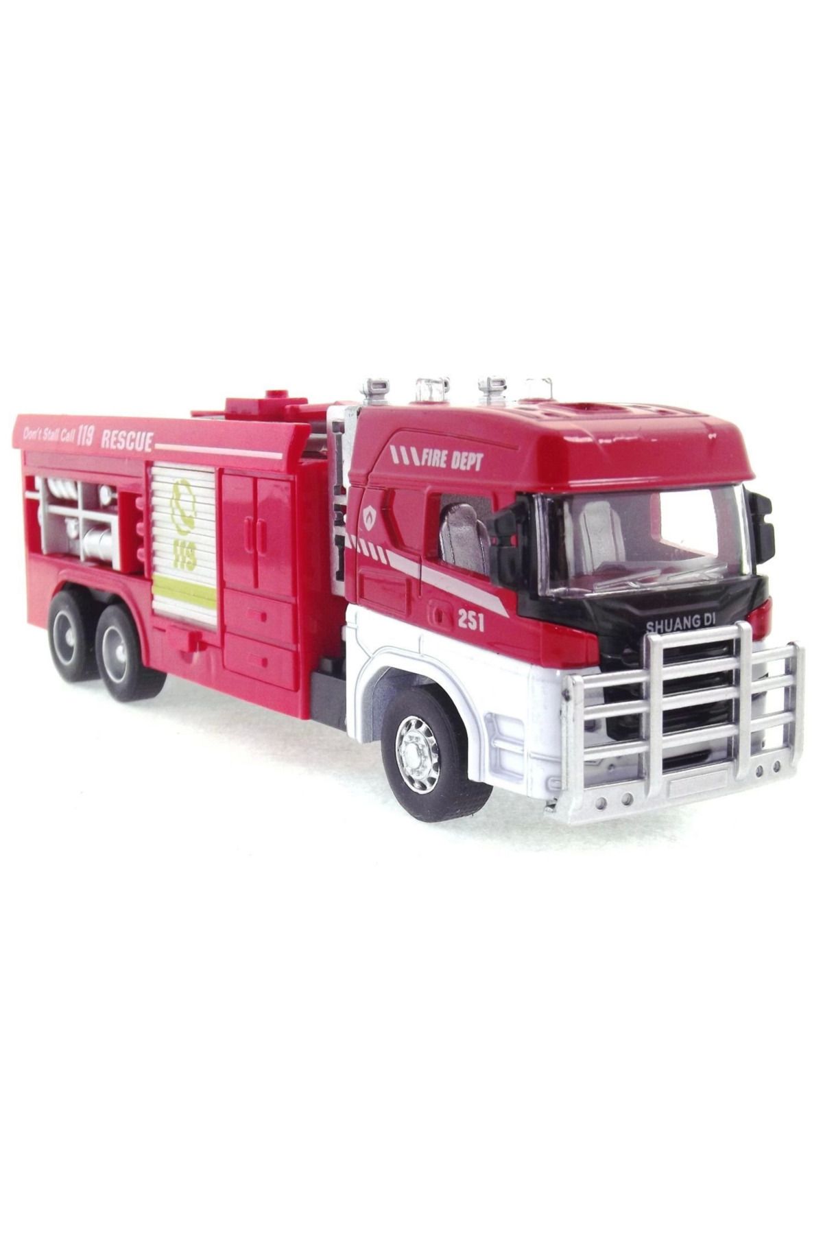 Emperium Die Cast Model Çek Bırak Merdivenli İtfaiye Kamyonu