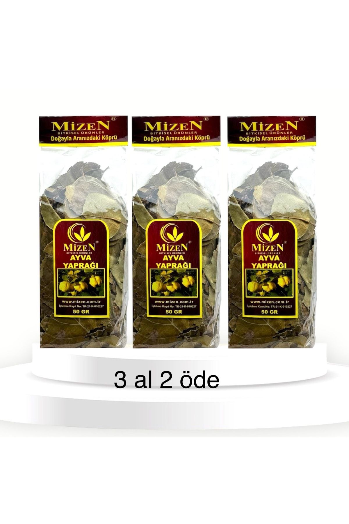 mizen Ayva yaprağı 50 gr 2 adet