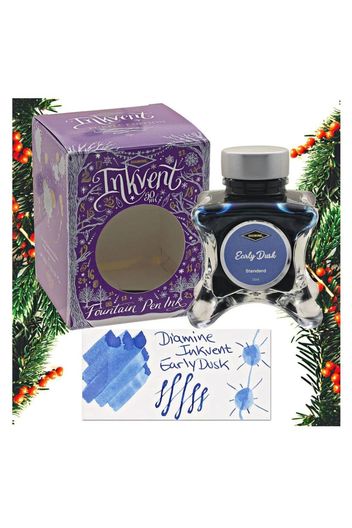 Diamine Inkvent Purple Collection Şişe Mürekkep 50ml Early Dusk
