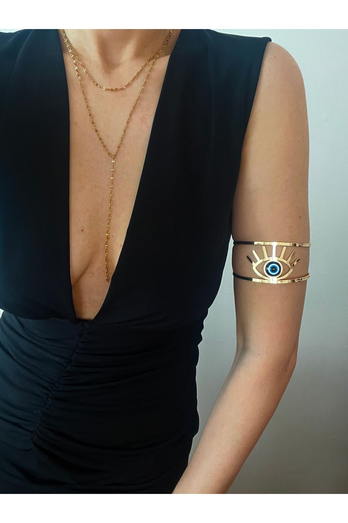 Hoop jewelery NAZAR BONCUKLU PAZU BİLEKLİĞİ ARMCUFF