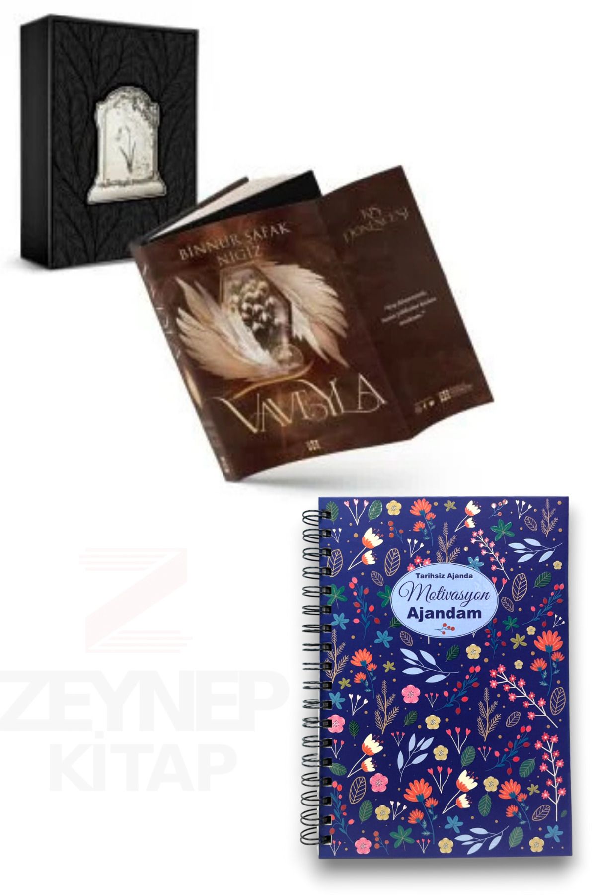 Dokuz Yayınları Vaveyla 2(CİLTLİ-KUTULU)Motivasyon Ajandam Tarihsiz Ajanda Hediye