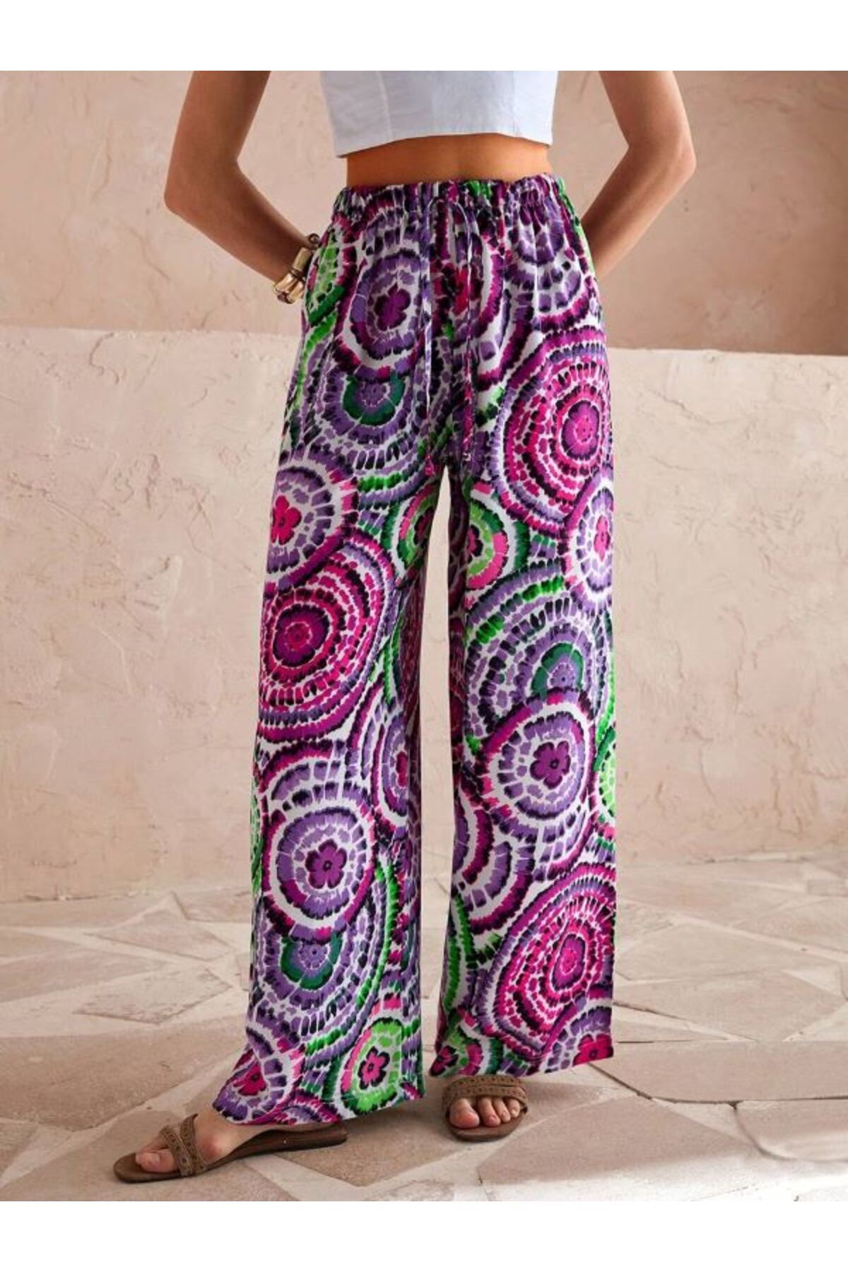 Aşkın fashion viskon salaş pantolon