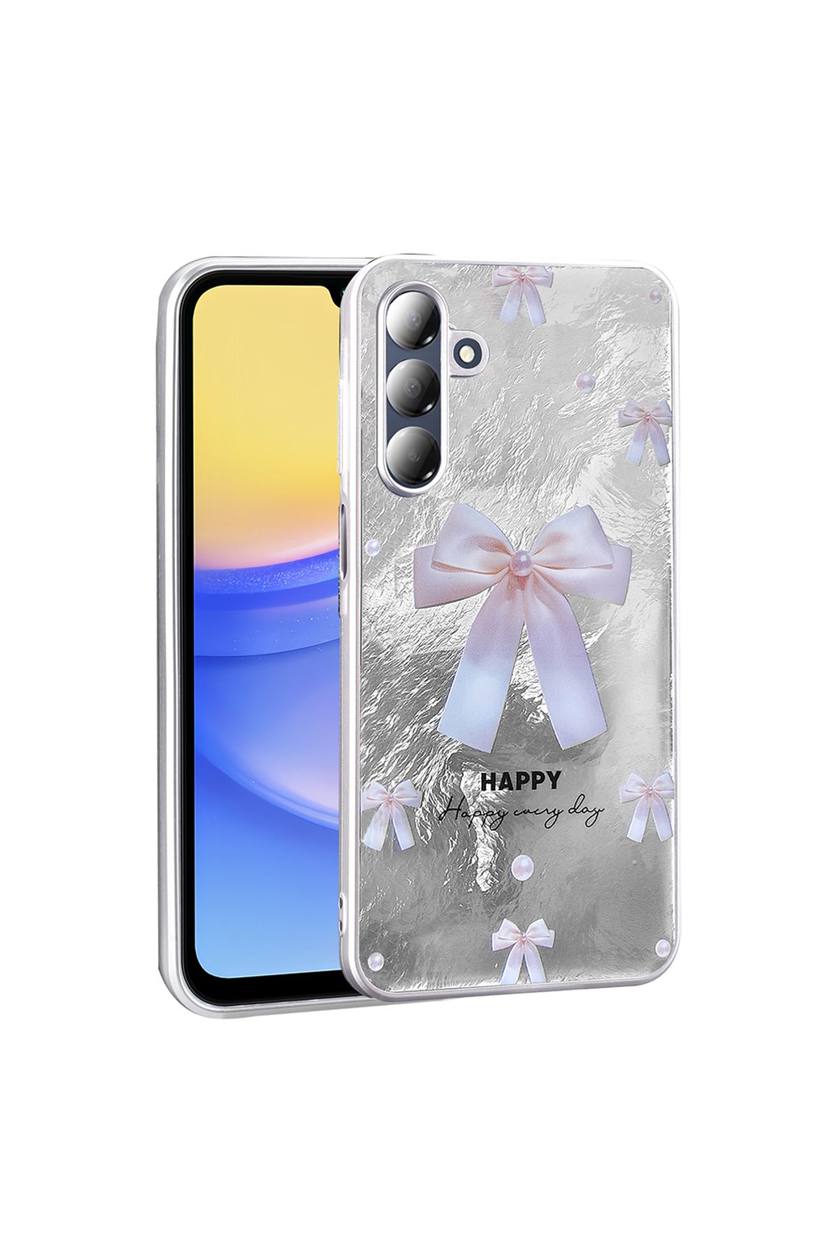 Ummeslem Samsung Galaxy A16 Cep Telefonu için Uyumlu Kılıf Desenli Mep Kapak