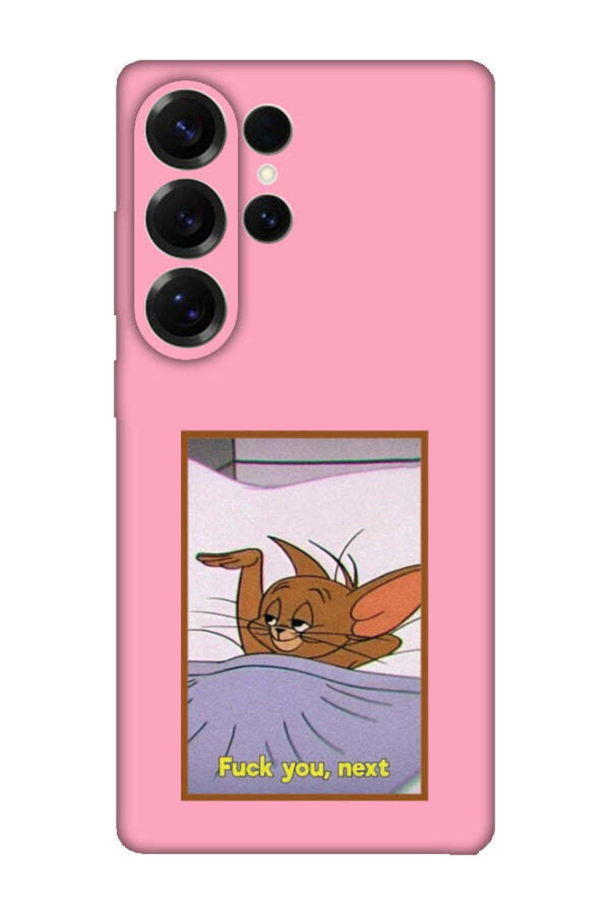 frondcase Samsung S25 Ultra Jerry Pembe Telefon Kılıfı