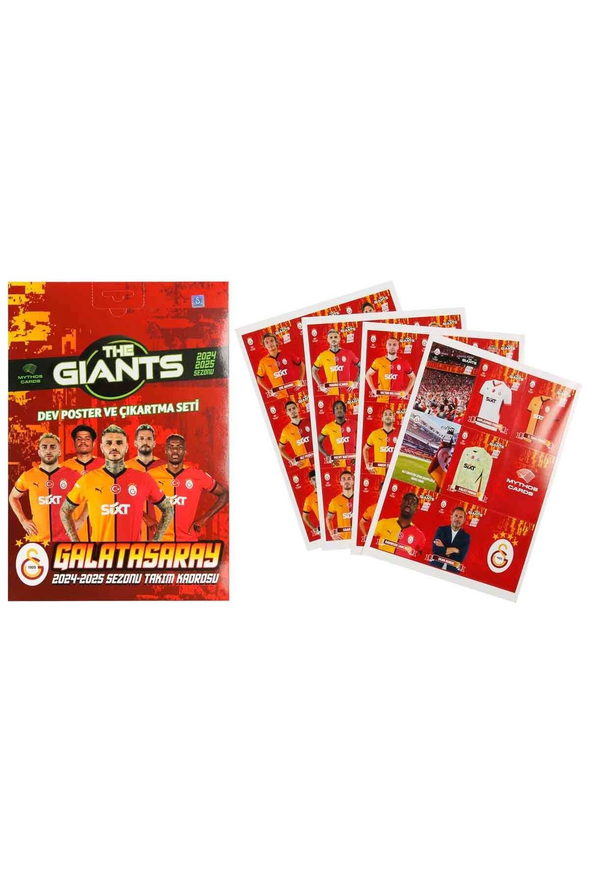 Mythos Cards GALATASARAY THE GIANTS 2024/25 SEZONU DEV POSTER VE ÇIKARTMA SETİ