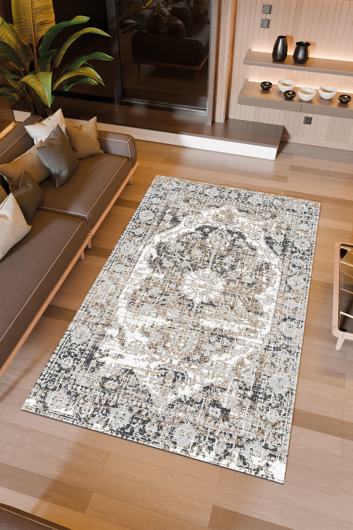 Halıcıoğlu home Dijital Baskı Makinede Yıkanabilir Kaymaz Taban Salon Halısı Yatak Odası Halısı & Yolluk Modelleri