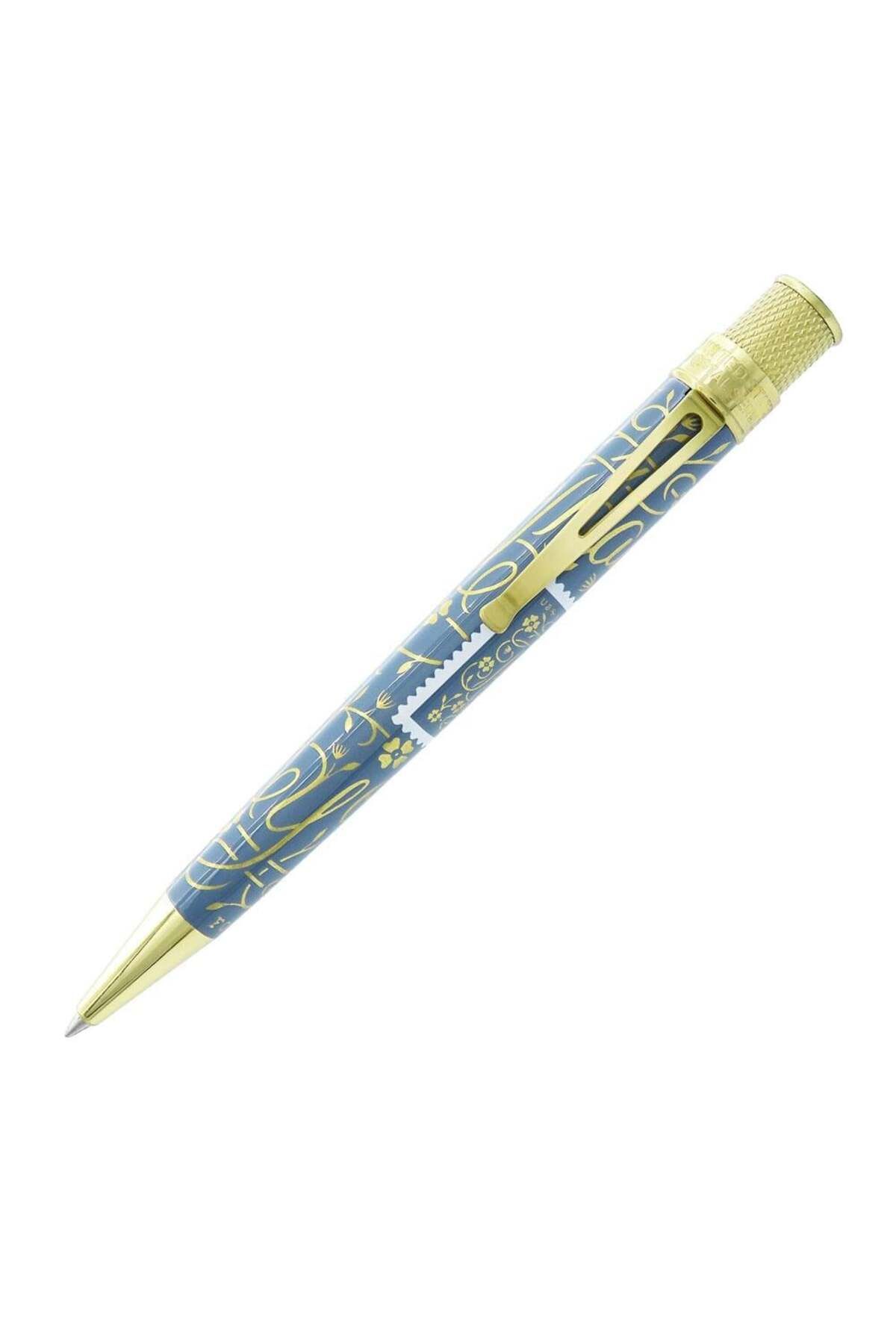 Retro 51 USPS Thank You Stamp Roller Kalem Blue Gray PRR-2259