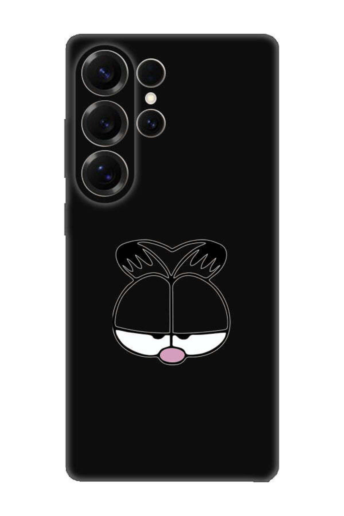 frondcase Samsung S25 Ultra Garfield Siyah Telefon Kılıfı