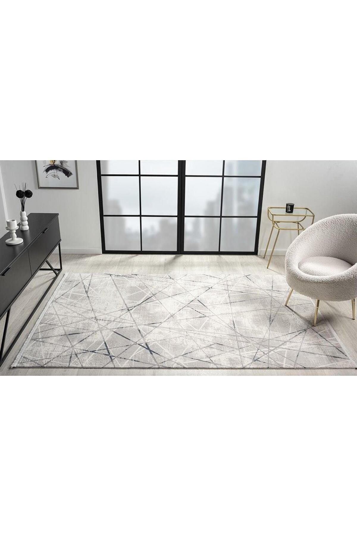 Çam Halı ÇAM Halı ARVEL AR004A Gri Lacivert Koridor Halısı Mutfak Halısı Salon Halısı