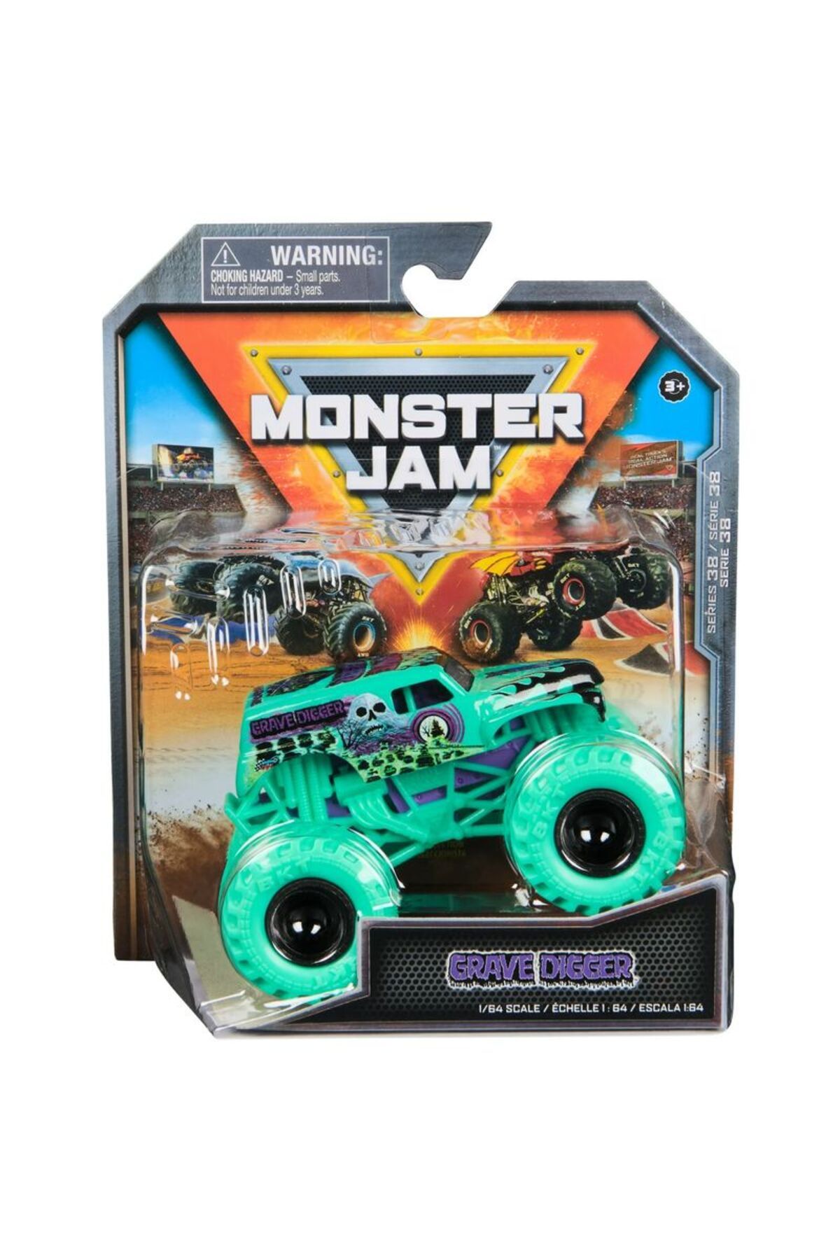 Spinmaster MONSTER JAM 1:64 GRAVE DIGGER SU YEŞİLİ