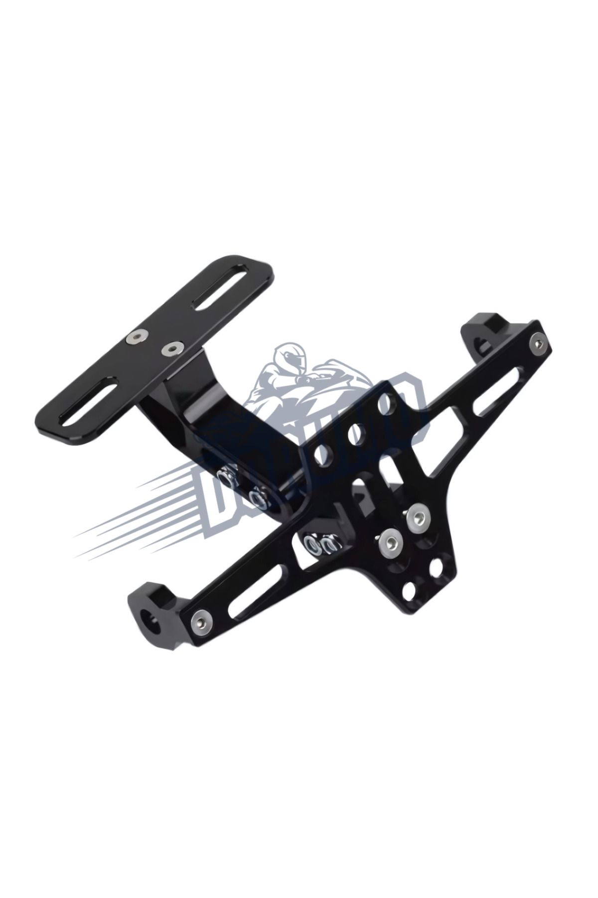 Dorumo Moto CNC Katlanır Plaka Siyah