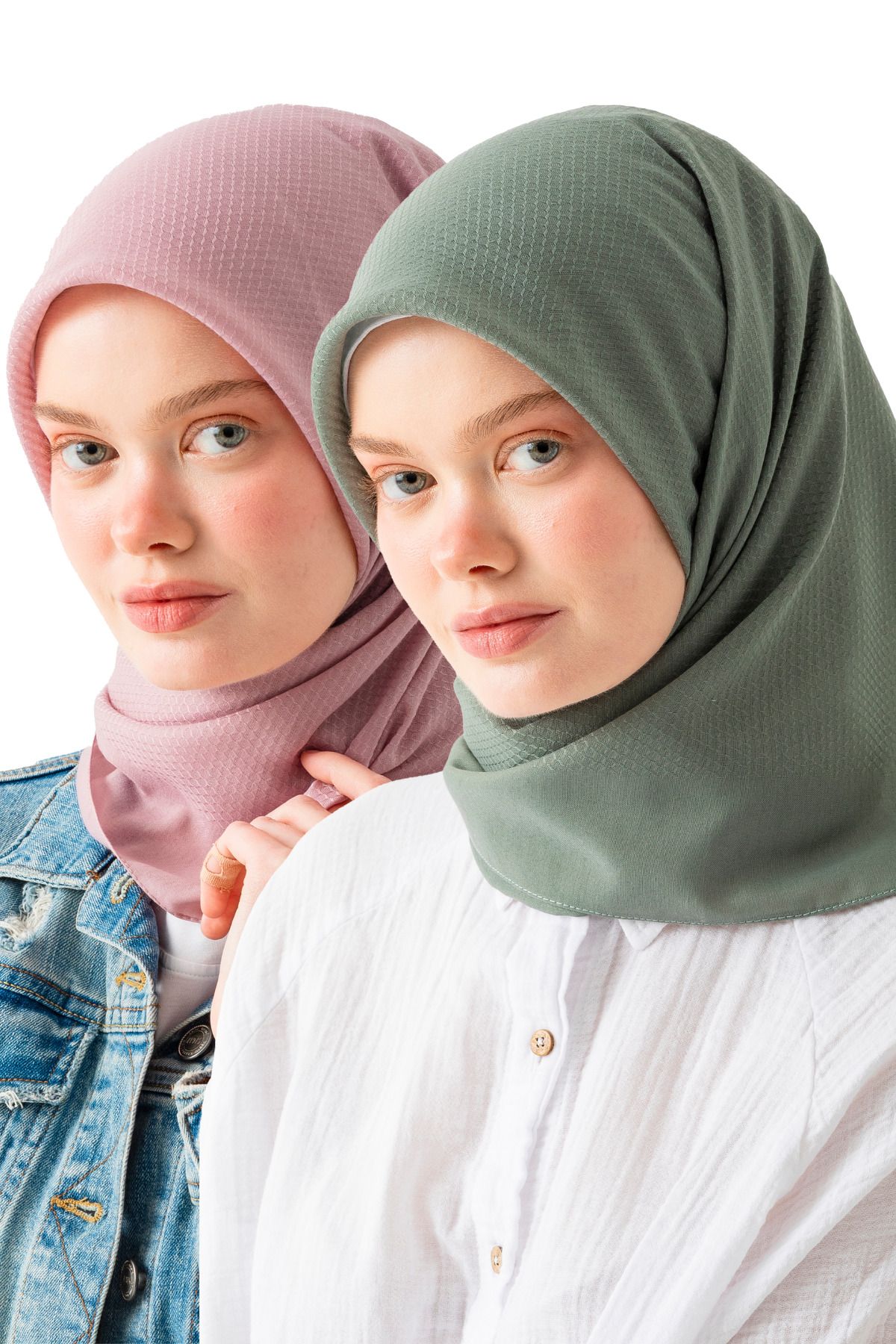Wega Moda 2'li Pamuk Jakar Eşarp, Doğal Ve Şık Görünüm, Jakarlı Pamuk Eşarp, Soft Pamuk Eşarp.