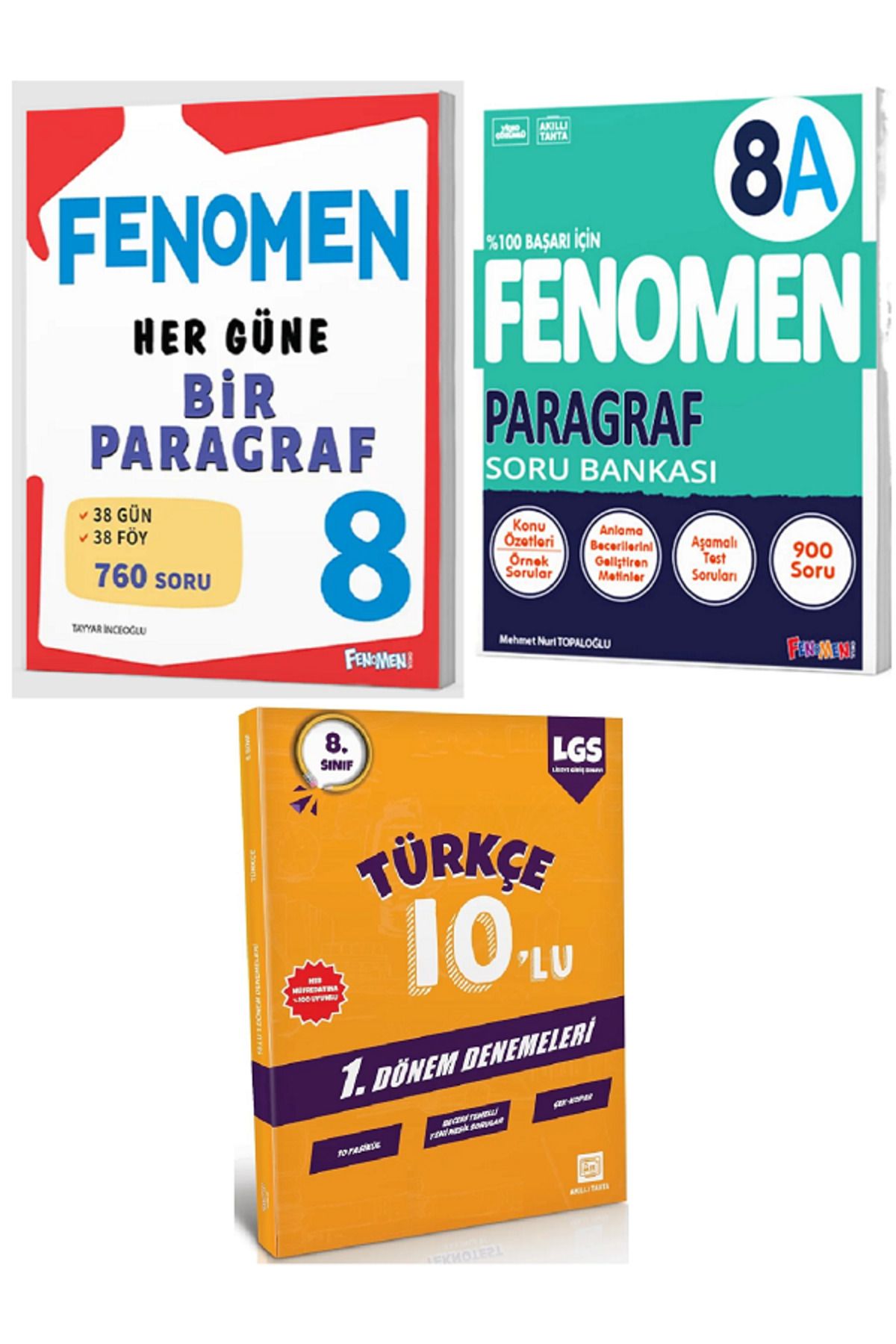 Efsane Yayınları 8.Sınıf Fenomen Her Güne Bir Paragraf + Fenomen 8A Paragraf Soru Bankası / Deneme HEDİYELİ - 3 KİTAP
