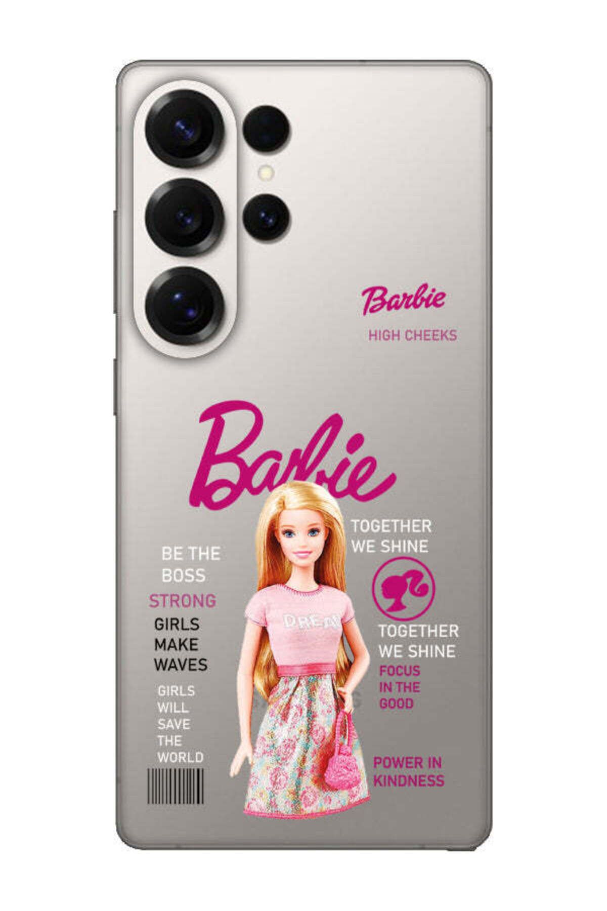 frondcase Samsung S25 Ultra Barbiie Şeffaf Telefon Kılıfı