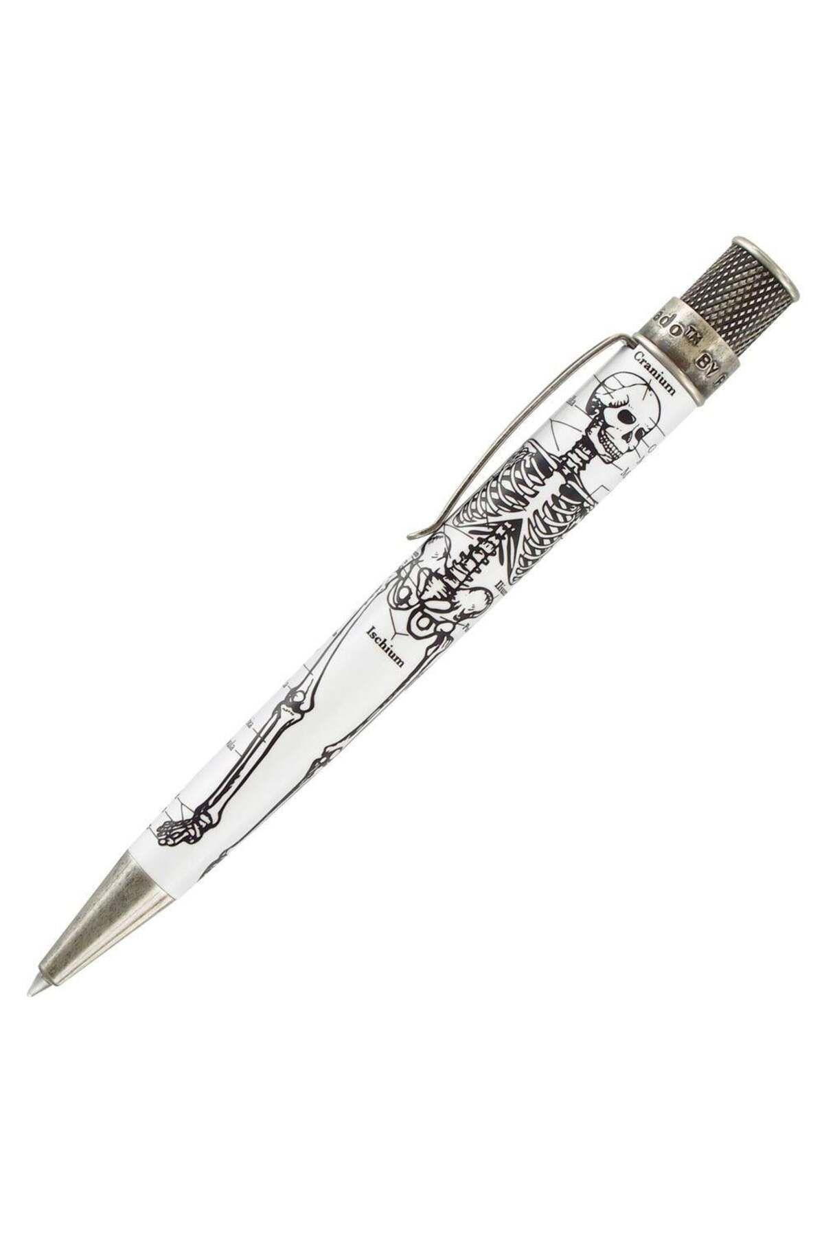 Retro 51 Tornado Vintage Metalsmith Dr. Gray Skeleton Glow in the Dark Roller Kalem VRR-1346