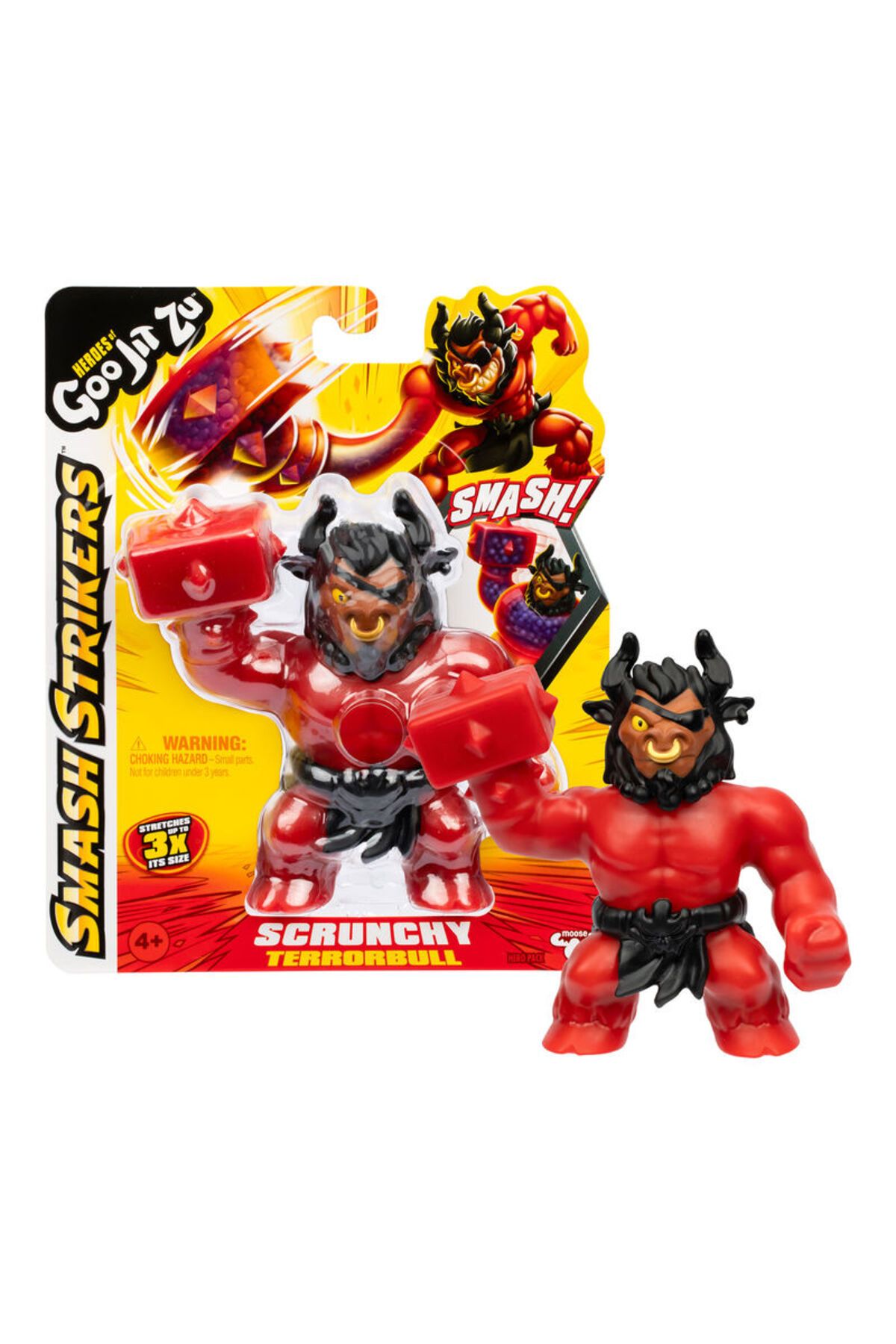 Goojitzu HGJZ SMASH STRIKERS TEKLI FIGUR-42792 SCRUNCHY TERRORBULL