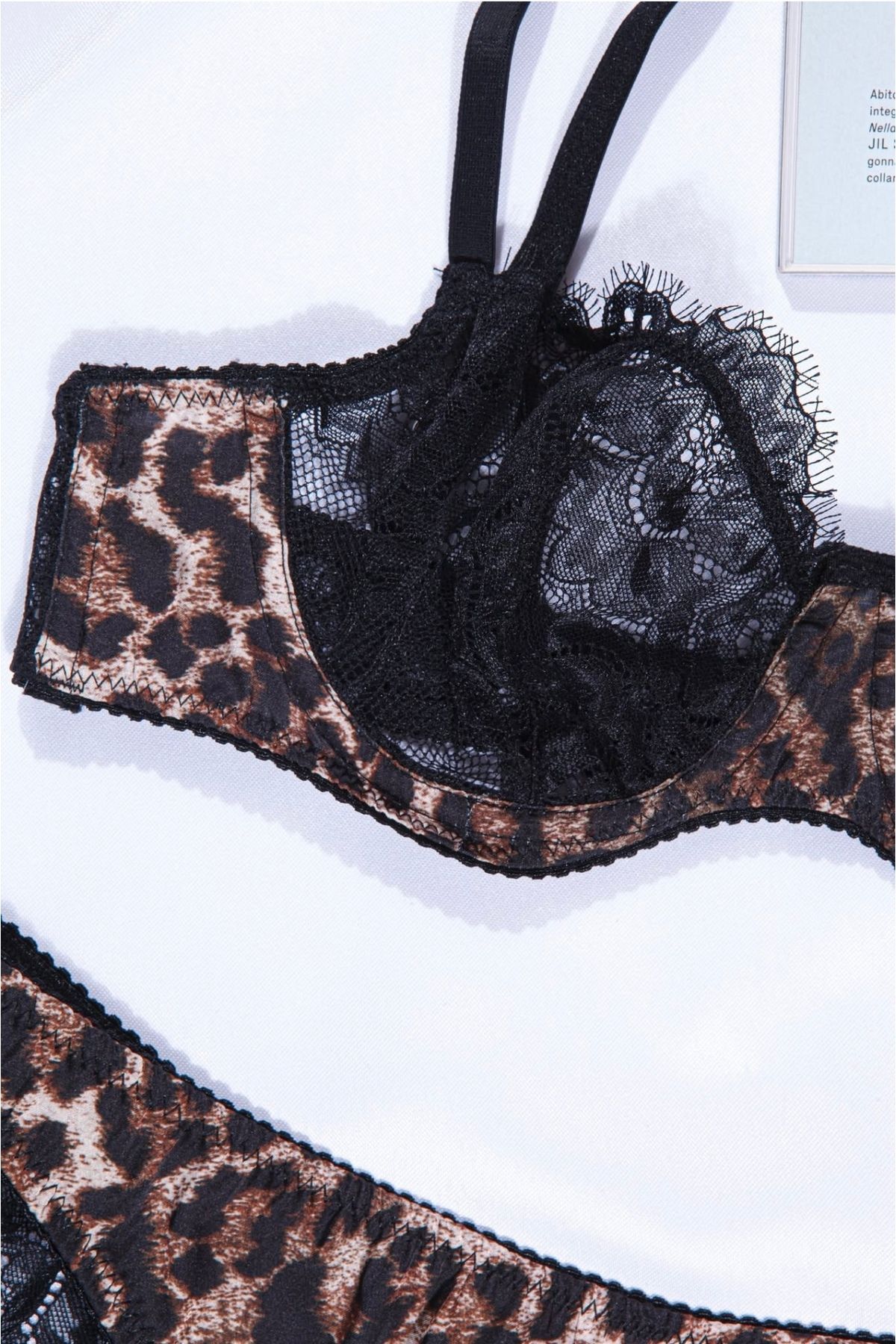 YOYYO LEOPARLI DESENLİ TAKIM-SÜTYEN TAKIMI-LEOPARLI,DANTELLİ TAKIM