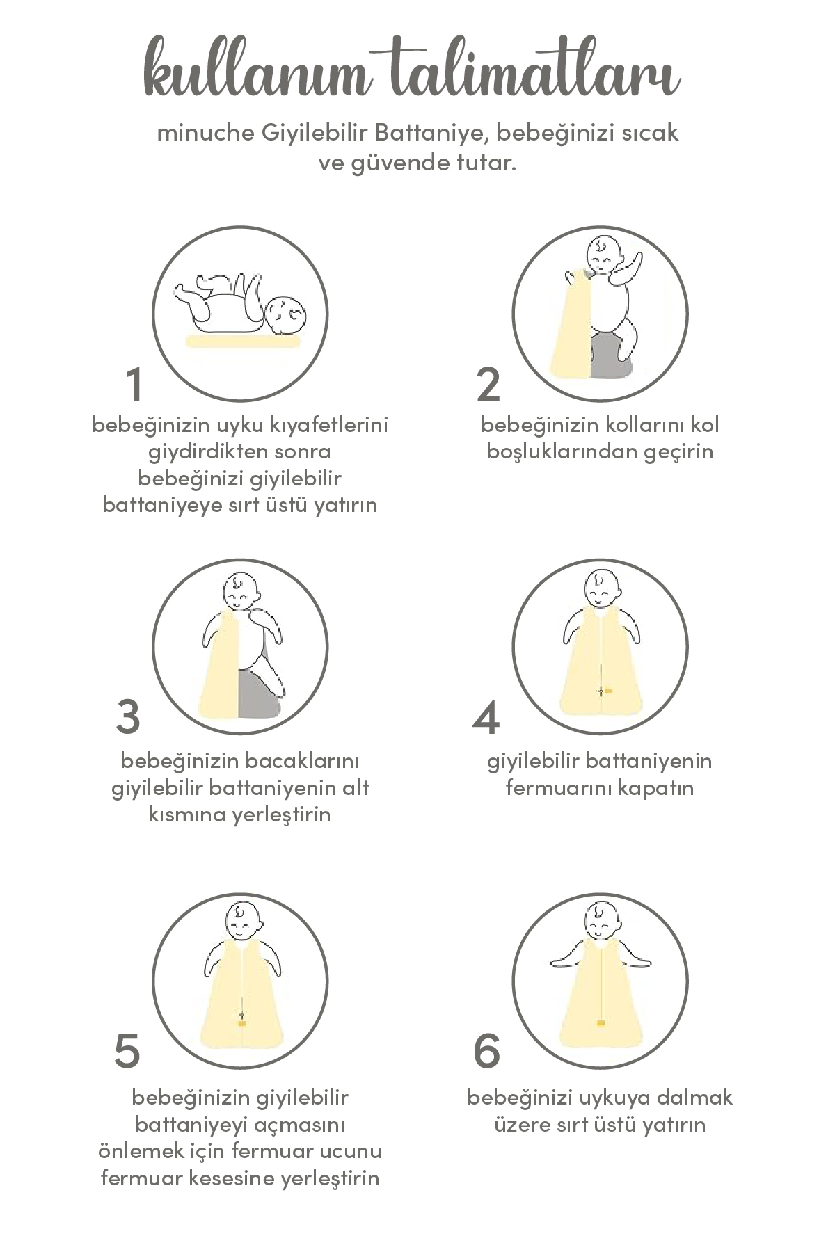 Minuche Bebek Giyilebilir Battaniye - 0.5 TOG %100 Pamuk İnce Yazlık Kundak - Erkek ve Kız fotoğrafı 4 (önizleme)