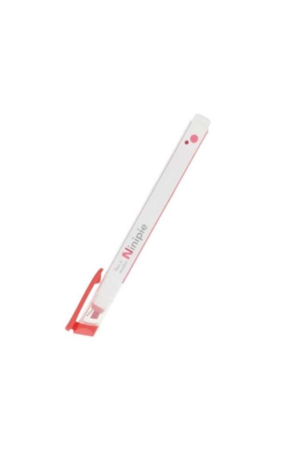 SUN STAR MODEL Ninipie Dual Tipped Çift Uçlu Fosforlu Kalem Kırmızı