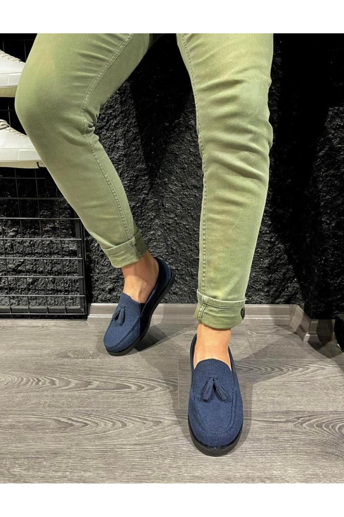 Byshoes Knack Loafer Erkek Ayakkabı 007 Mavi
