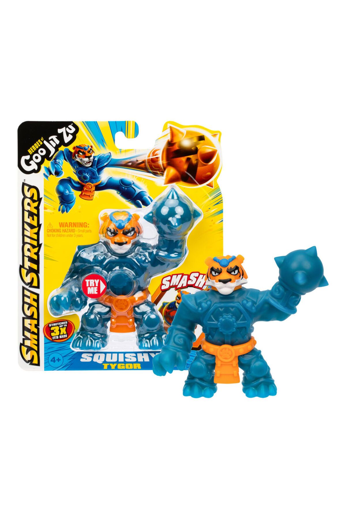 Goojitzu HGJZ SMASH STRIKERS TEKLI FIGUR-42792 SQUISHY TYGOR
