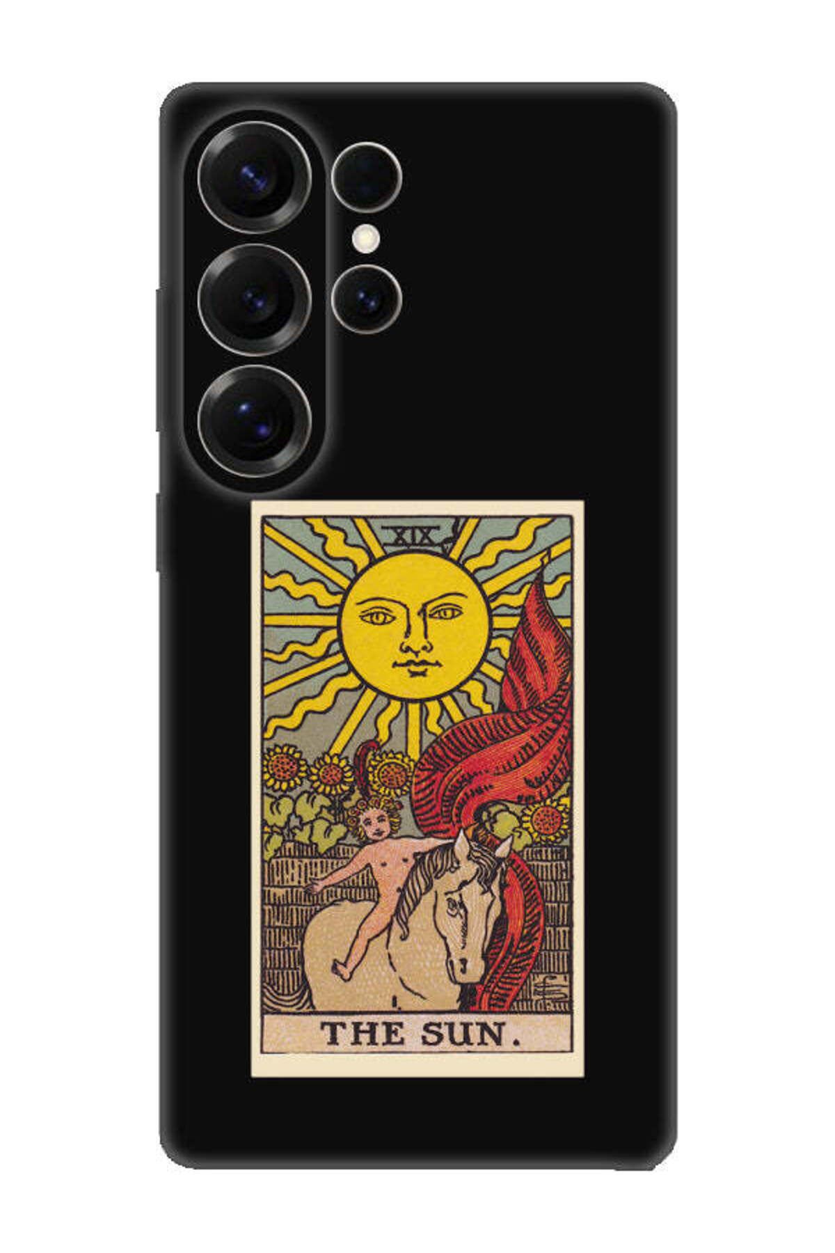 frondcase Samsung S25 Ultra The Sun Siyah Telefon Kılıfı