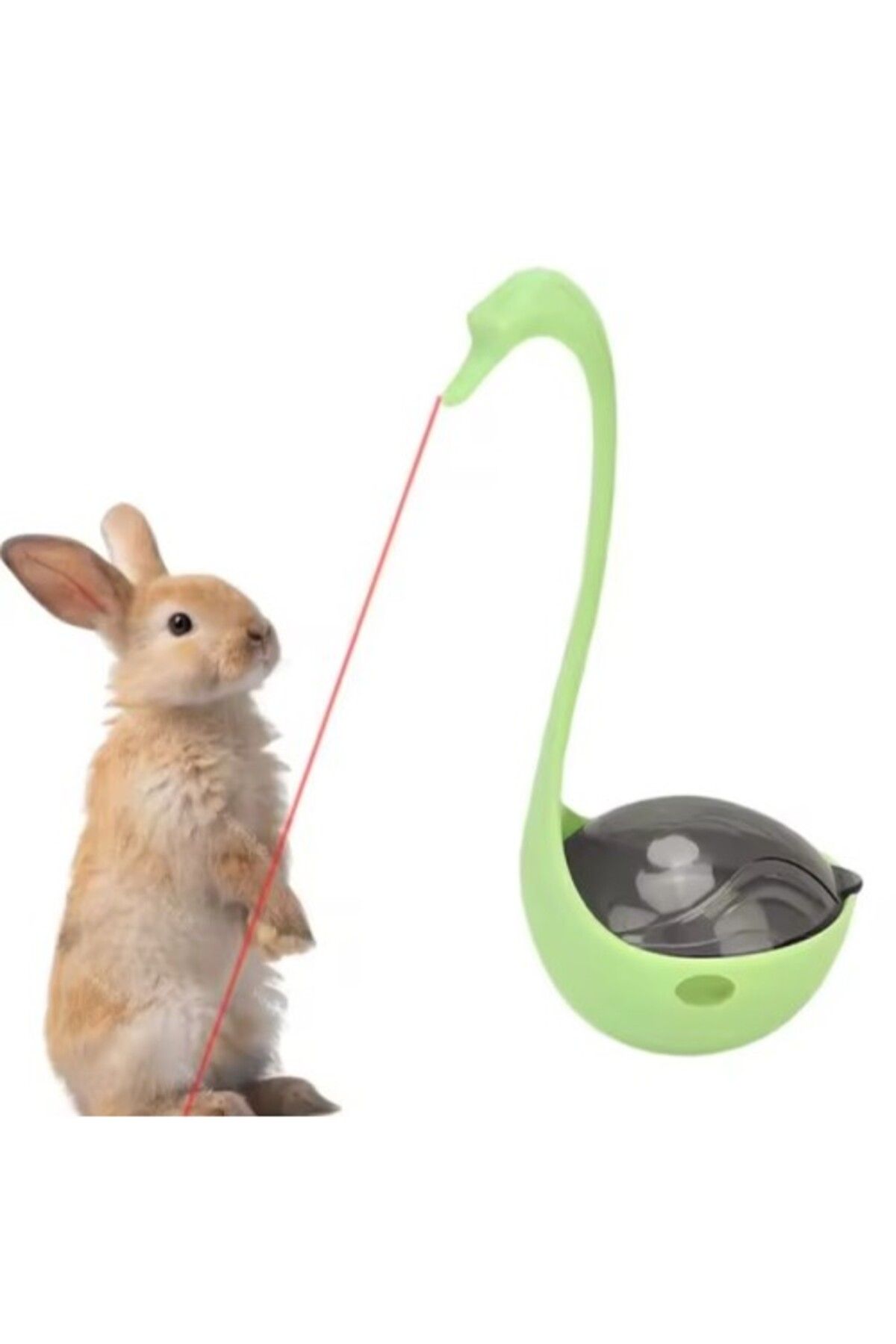 ForWhat Büro Ev Evcil Hayvanı için Kuğu Motif Lazerli Işıklı Kedi Oyuncağı
