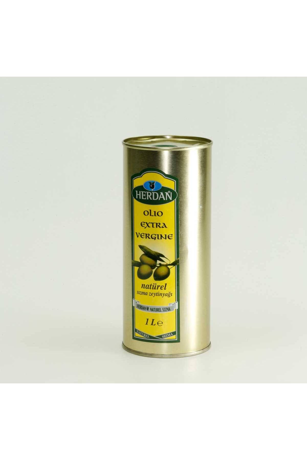 Herdan 1lt Teneke Naturel Sızma Zeytinyağı