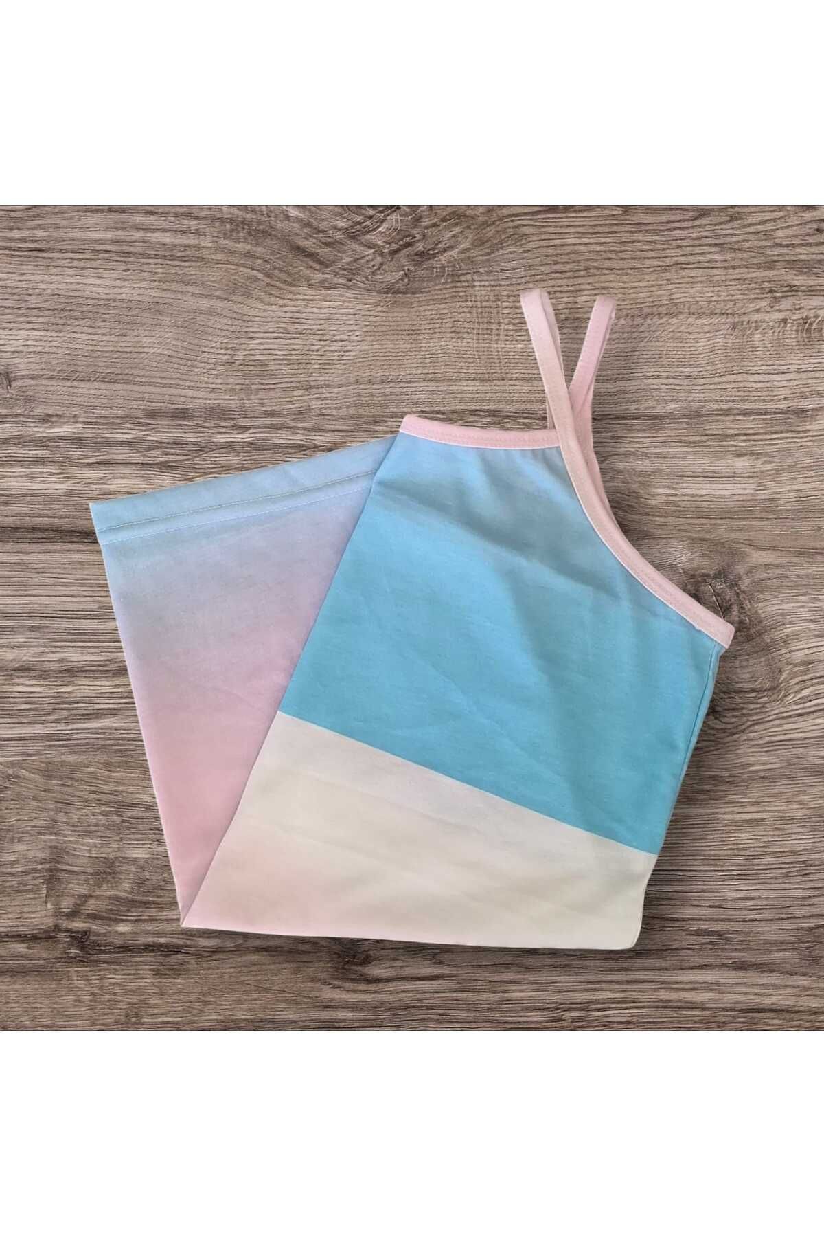 ESTA STORE çok renkli ip askılı atlet pamuk esneme yapmaz