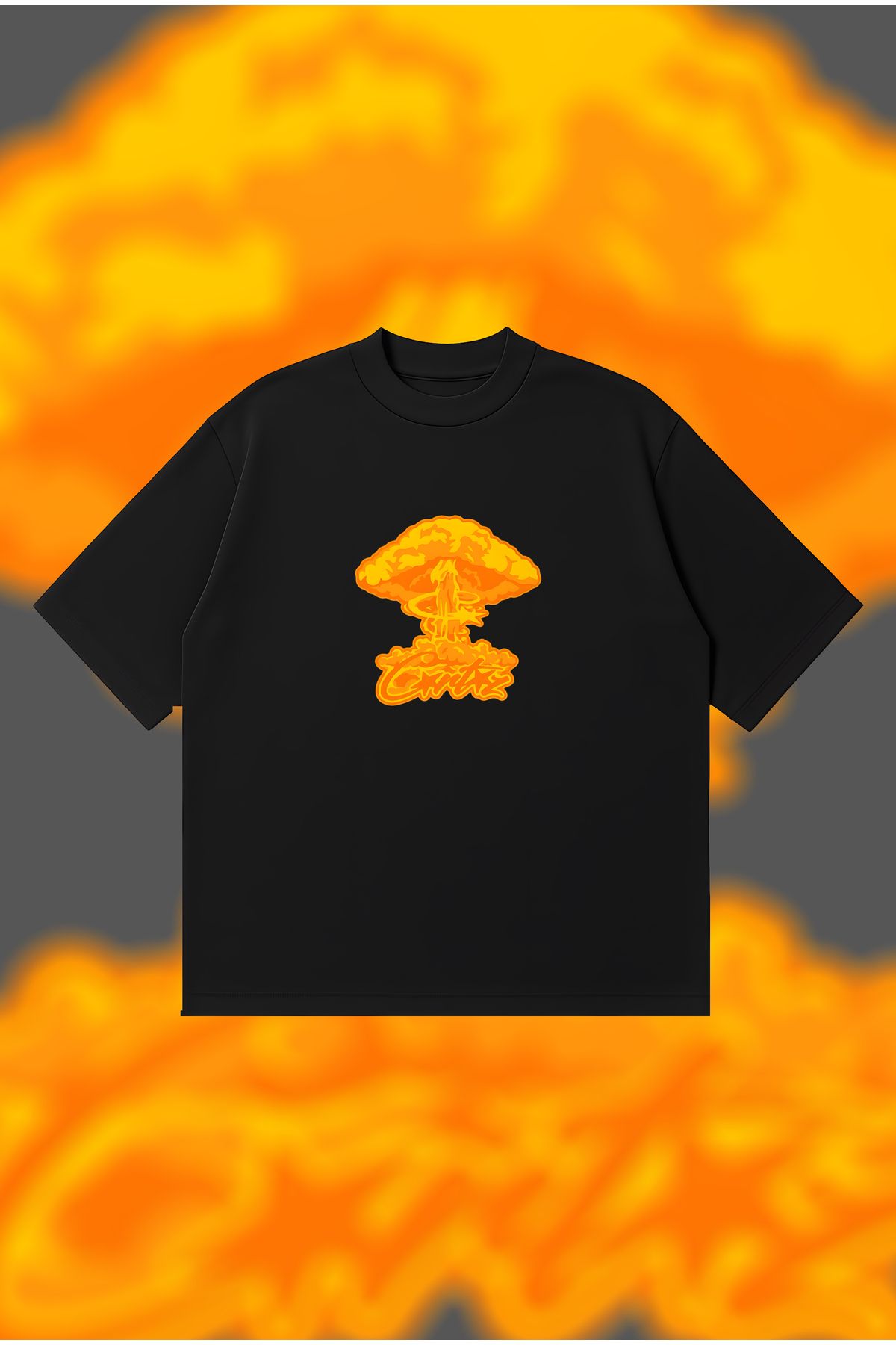 PURE POWER Corteiz Boom Boxy Fit Oversize Unisex Tshirt – Baskılı Tişört | Streetwear