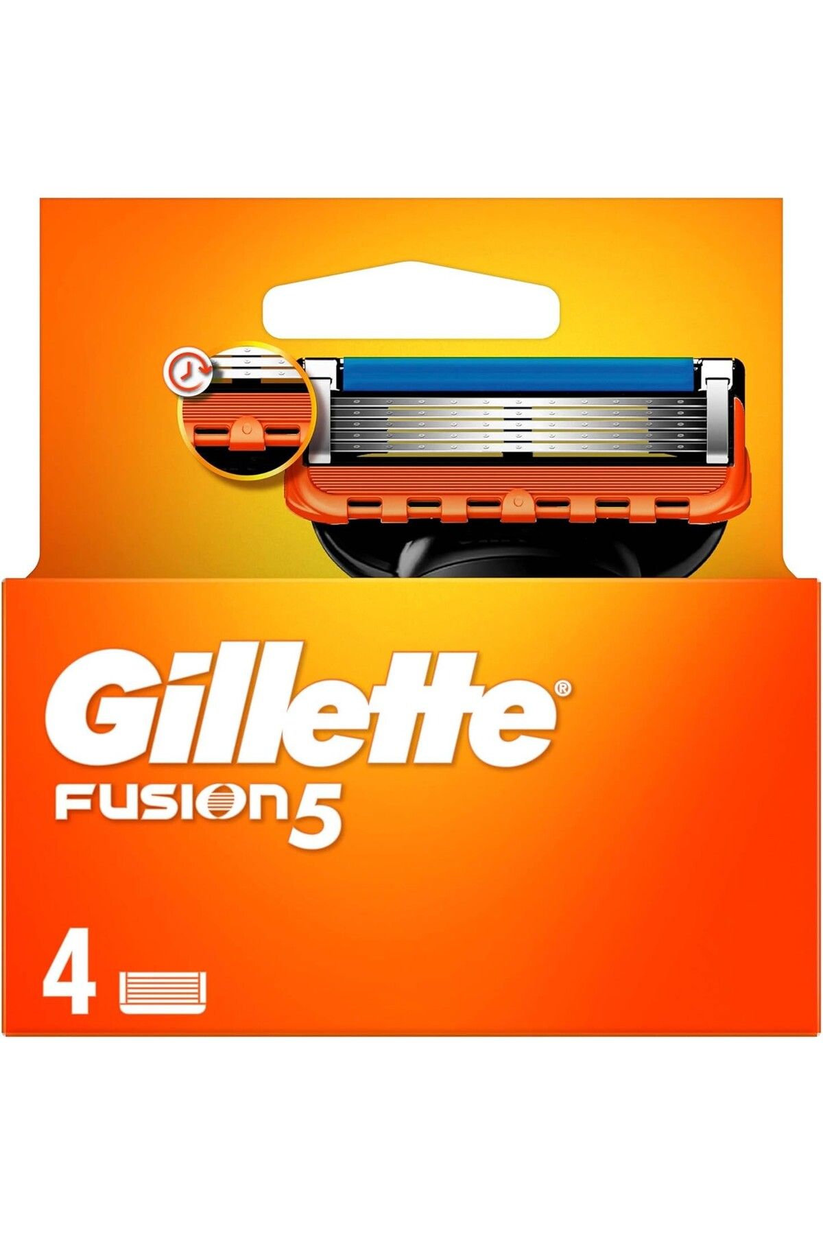 Gillette Fusion5 Yedek Tıraş Bıçağı 4 Adet - Diş Beyazlatıcı Köpük Hediye