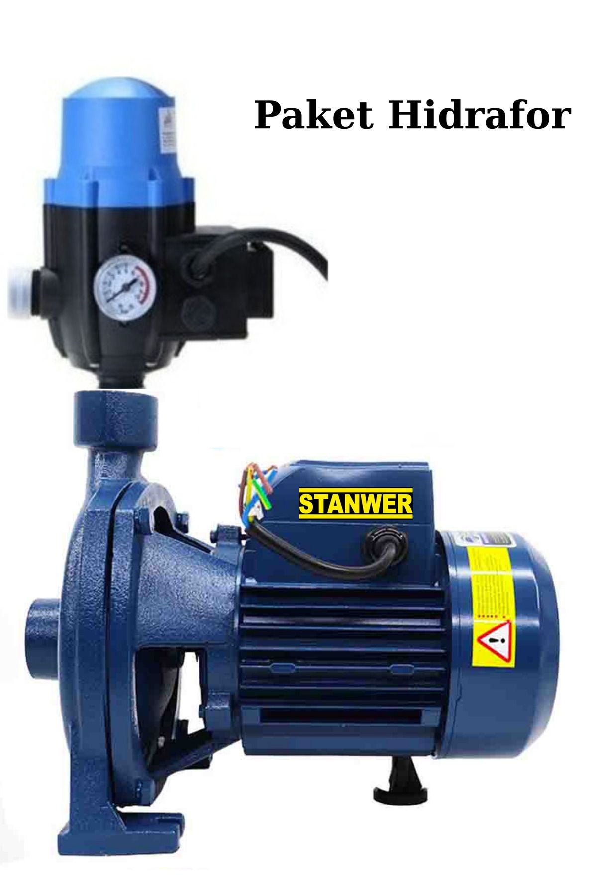 STANWER OTOMATİK Bakır Sargılı Hidrafor Elektrikli Su Motoru 1 Hp salyangoz pompa 30 metre dik basar