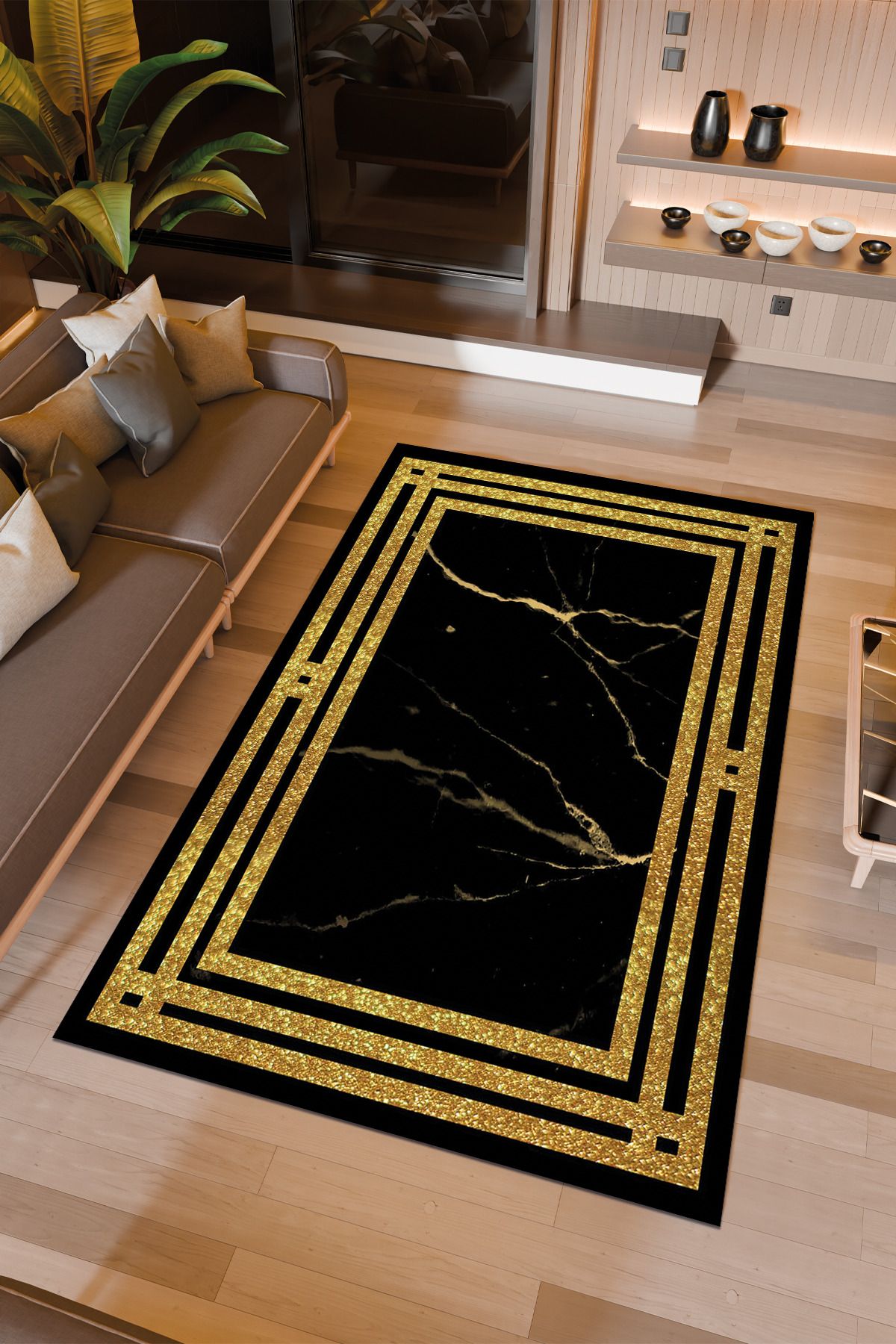 Halıcıoğlu home Dijital Baskı Makinede Yıkanabilir Kaymaz Taban Salon Halısı Yatak Odası Halısı & Yolluk Modelleri