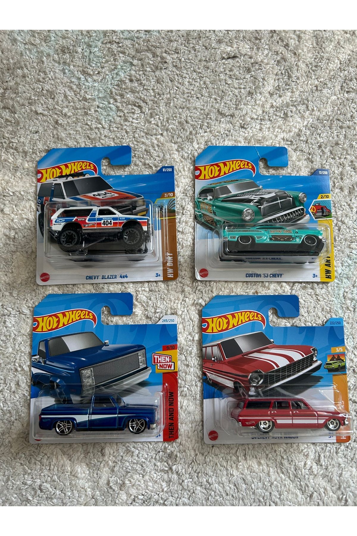 Hotwhells Hotwheels tekli 4 adet Chevy serisi