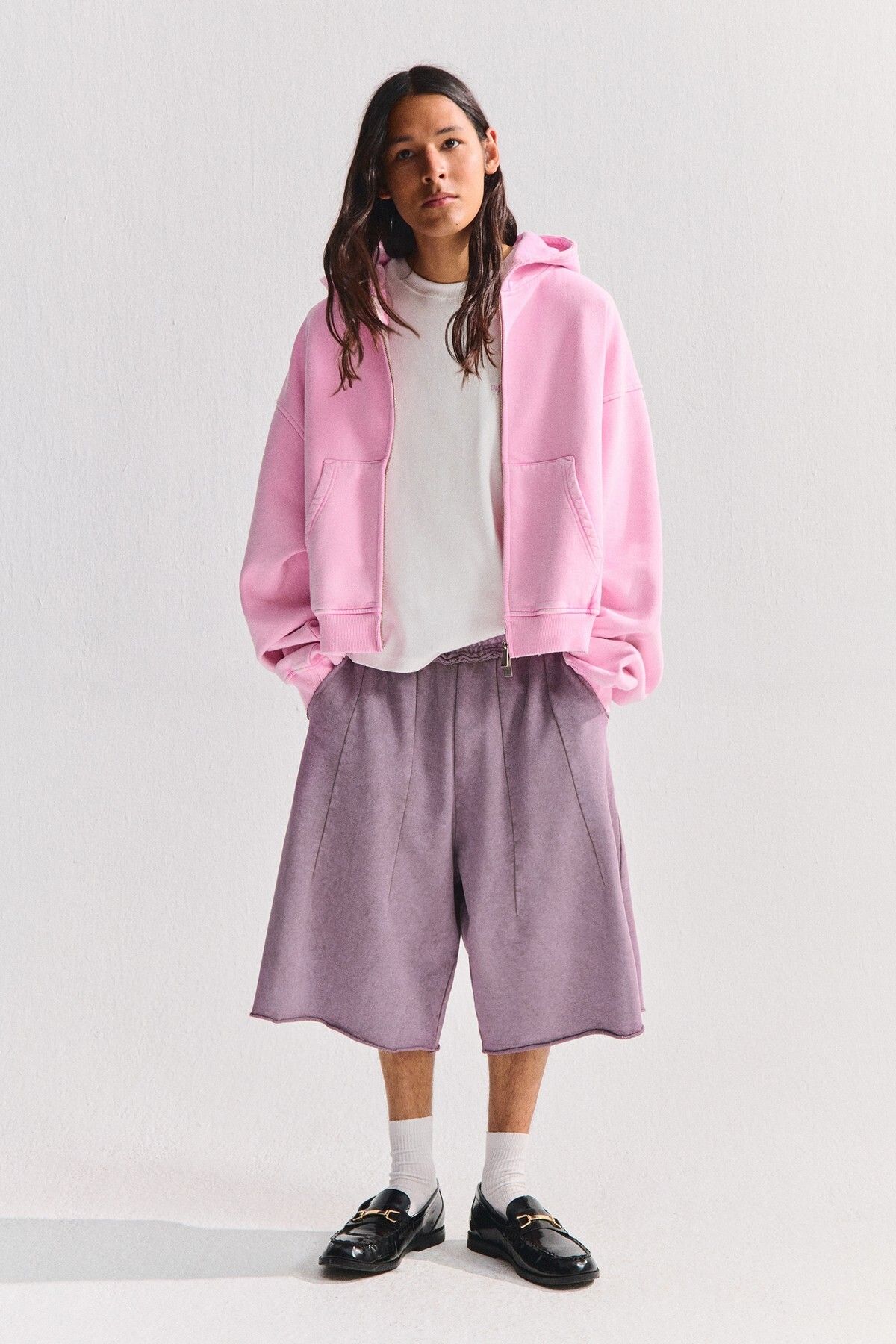 Pull & Bear Fermuarlı kapüşonlu sweatshirt