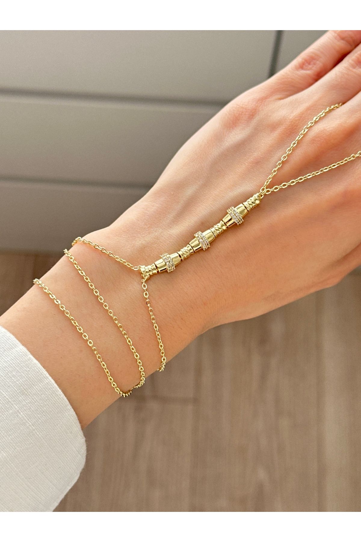 YOUES JEWELRY 14K RENK TAŞLI GOLD ŞAHMERAN RENK ATMAZ