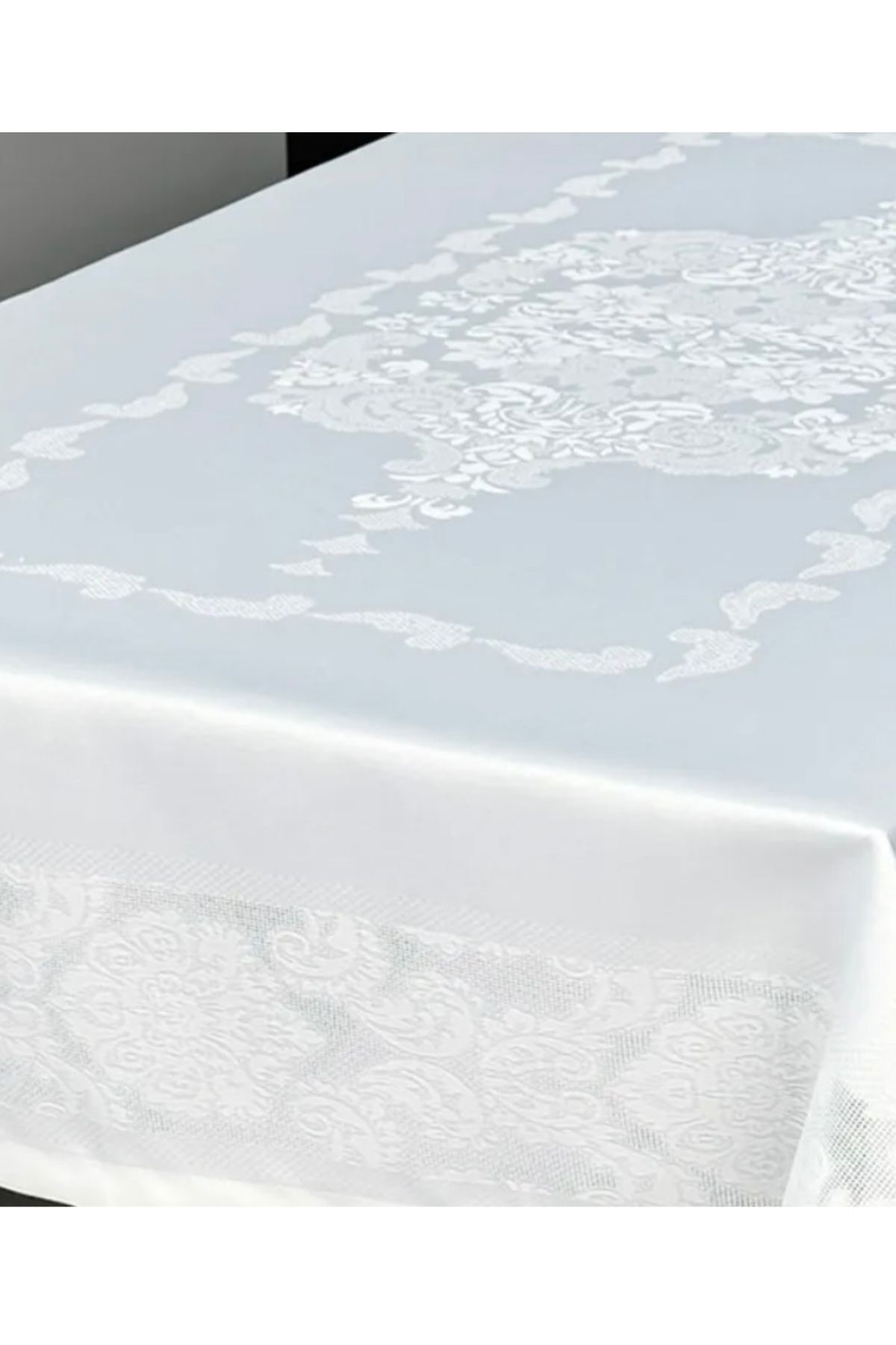 TNR Jumbo jakar polyester sıvı geçirmez pano desen lüks leke tutmayan kumaş masa örtüsü