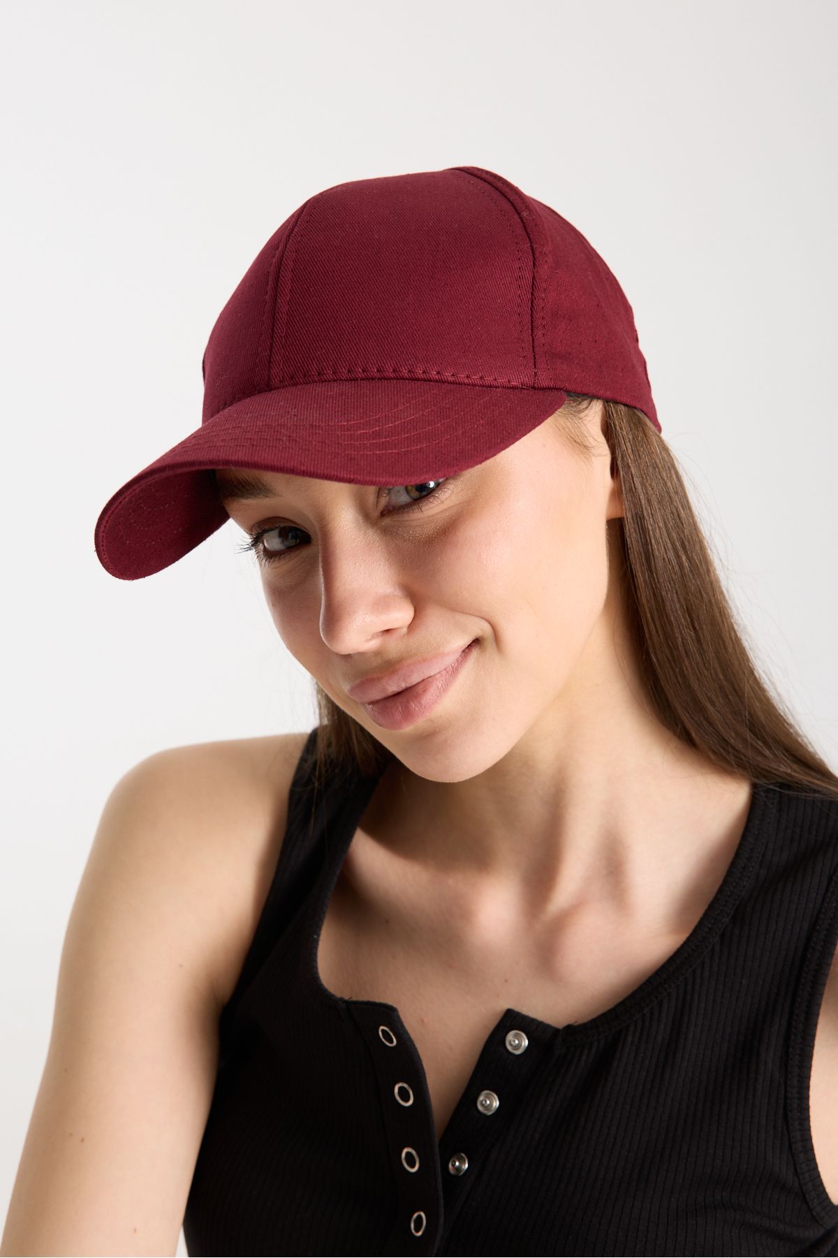 Moda Days Kadın Bordo Basic Arkası Cırtlı Ayarlanabilir Beyzbol Şapka