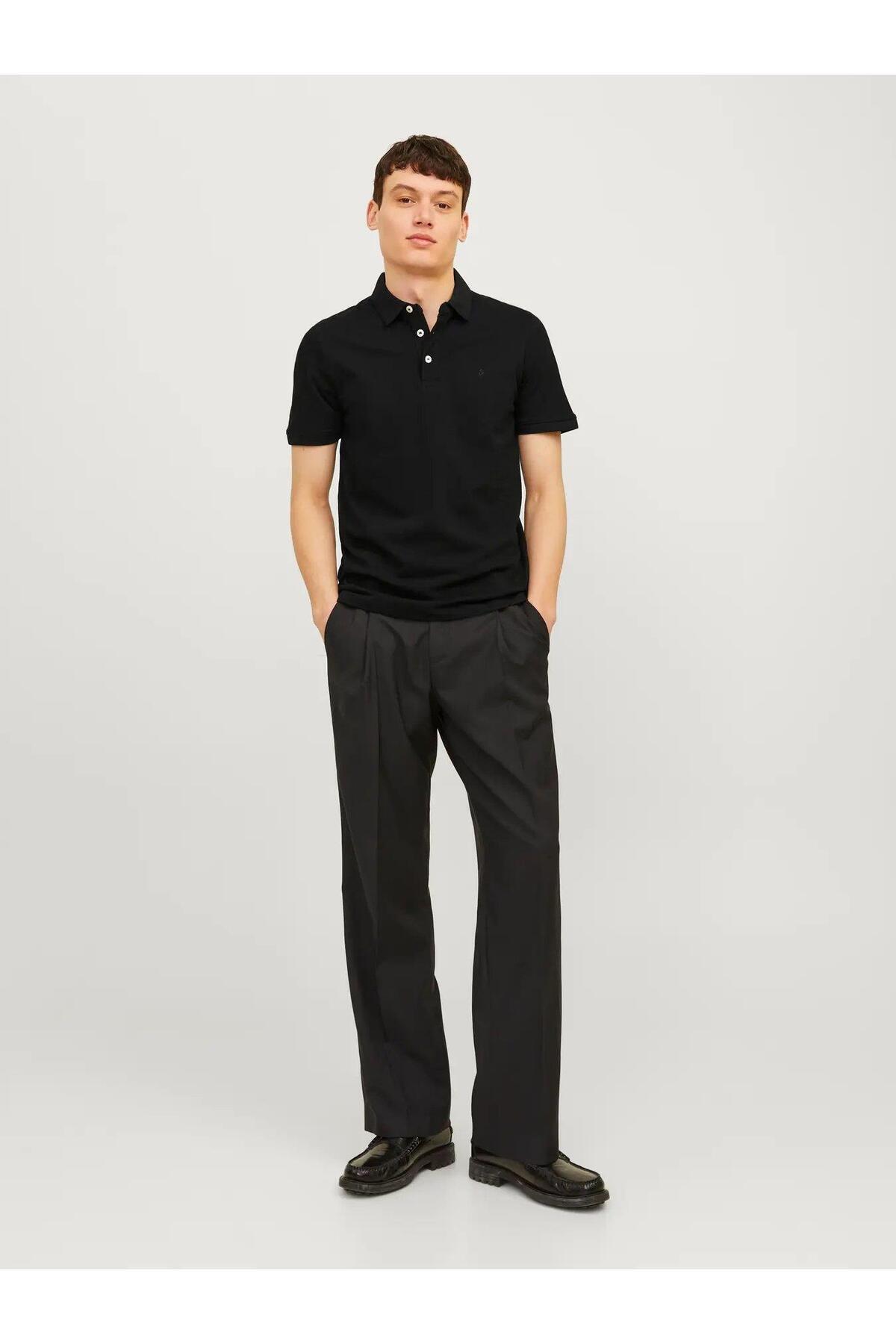 تیشرت مردانه راسته آستین کوتاه | جک اند جونز Jack & Jones 12136668-BL - تصویر 4