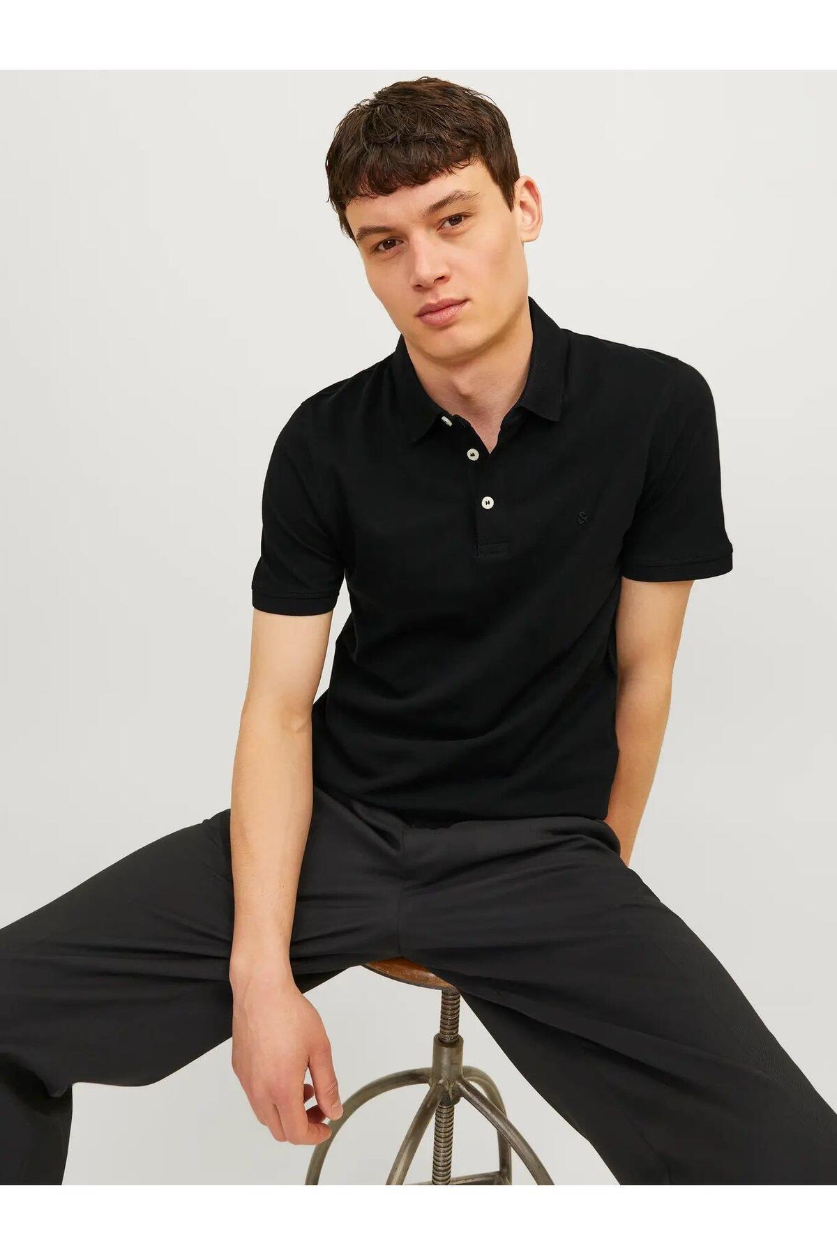 تیشرت مردانه راسته آستین کوتاه | جک اند جونز Jack & Jones 12136668-BL - تصویر 7