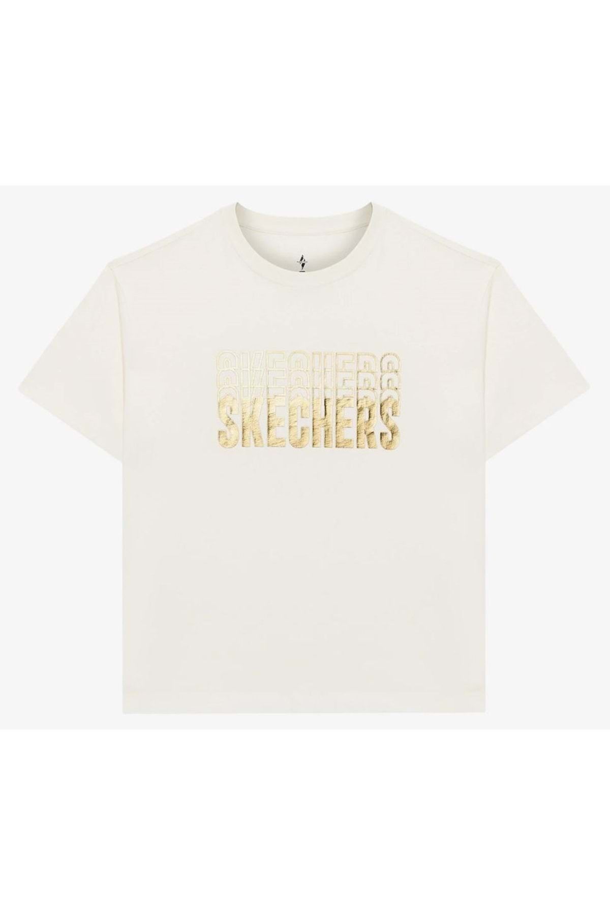 SKECHERS W Loose Fit Graphic Tee T-Shirt S2510132 Kadın Tişört BEYAZ