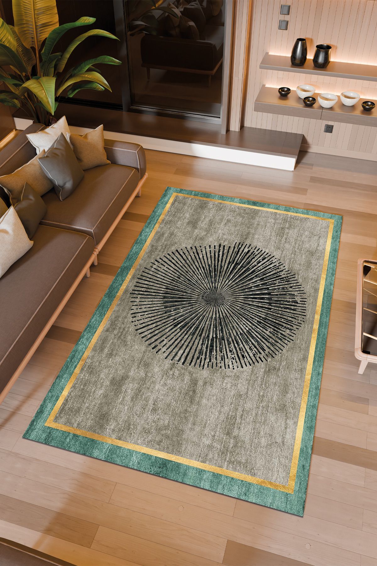 Halıcıoğlu home Dijital Baskı Makinede Yıkanabilir Kaymaz Taban Salon Halısı Yatak Odası Halısı & Yolluk Modelleri