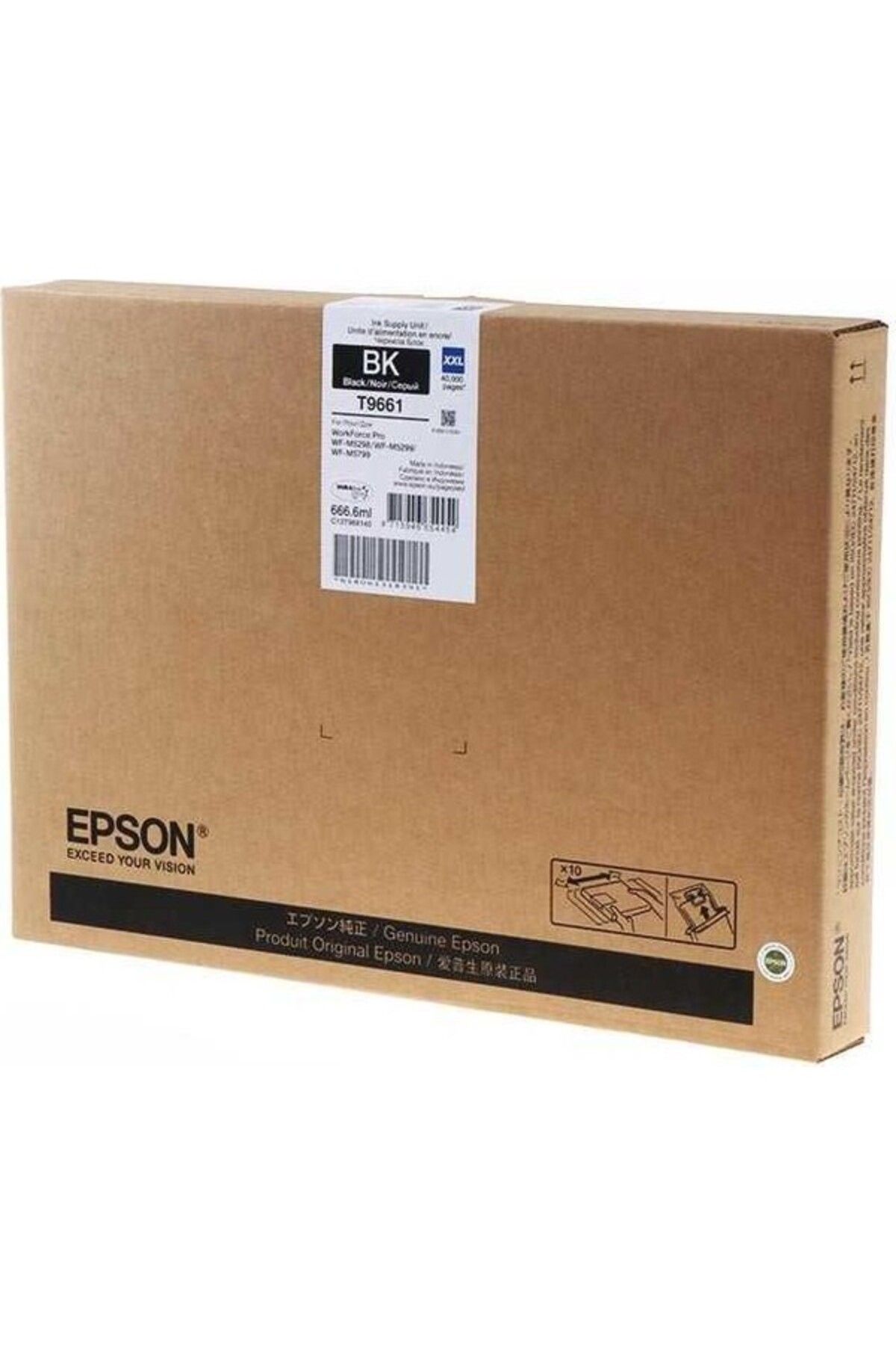 EPSON T9661 Xxl C13T966140 M5298/5299 /5799 Kartuş 40.000 Sayfa Siyah