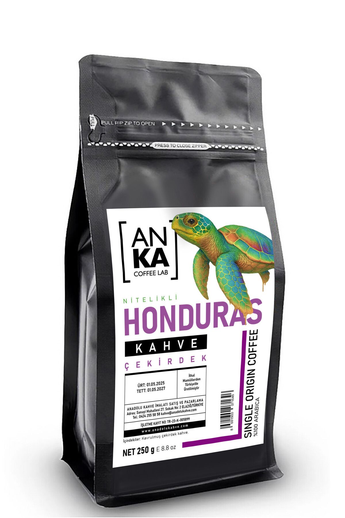 Anka Coffee Lab Honduras Nitelikli Filtre Kahve Çekirdeği 250g