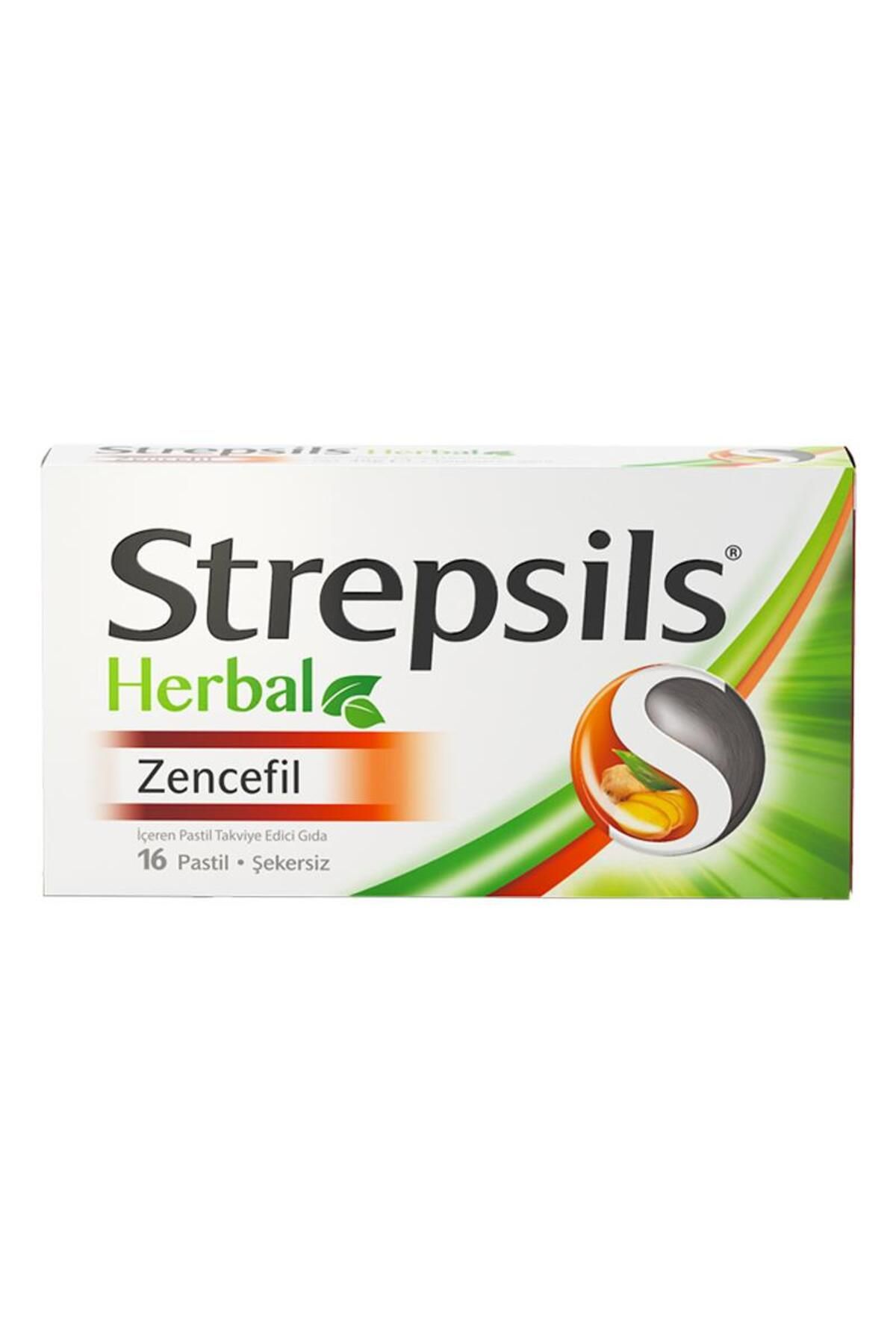 STREPSİLS Strepsils Herbal Zencefil Aromalı 16 Pastil