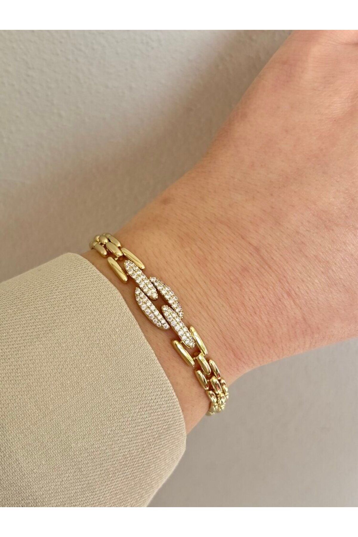 arya luxe 14k gold Xuping kordon taşlı bileklik