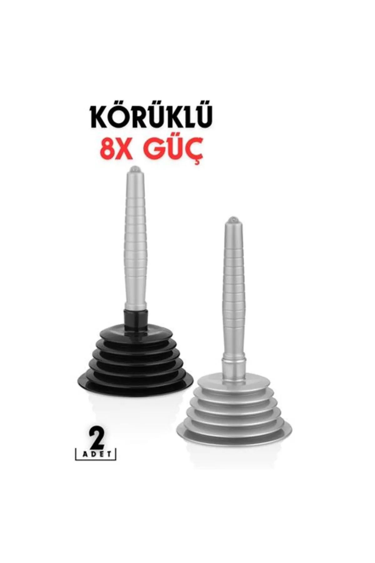 MAİN SHOP Küçük Körüklü Küvet,Mutfak ve Banyo Vantuz Pompa Tıkanık Lavabo Açıcı Manuel El Vantuzu 2 ADET M-102